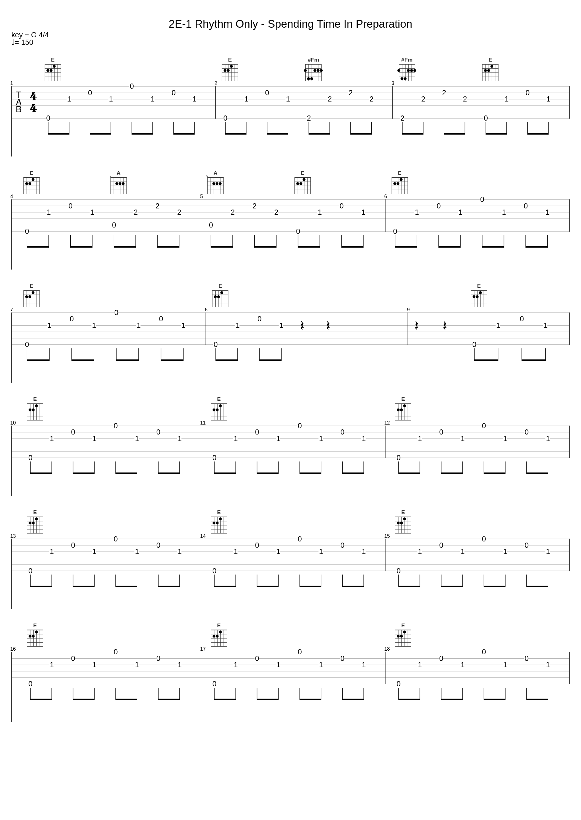 2E-1 Rhythm Only - Spending Time In Preparation_鹭巣诗郎_1