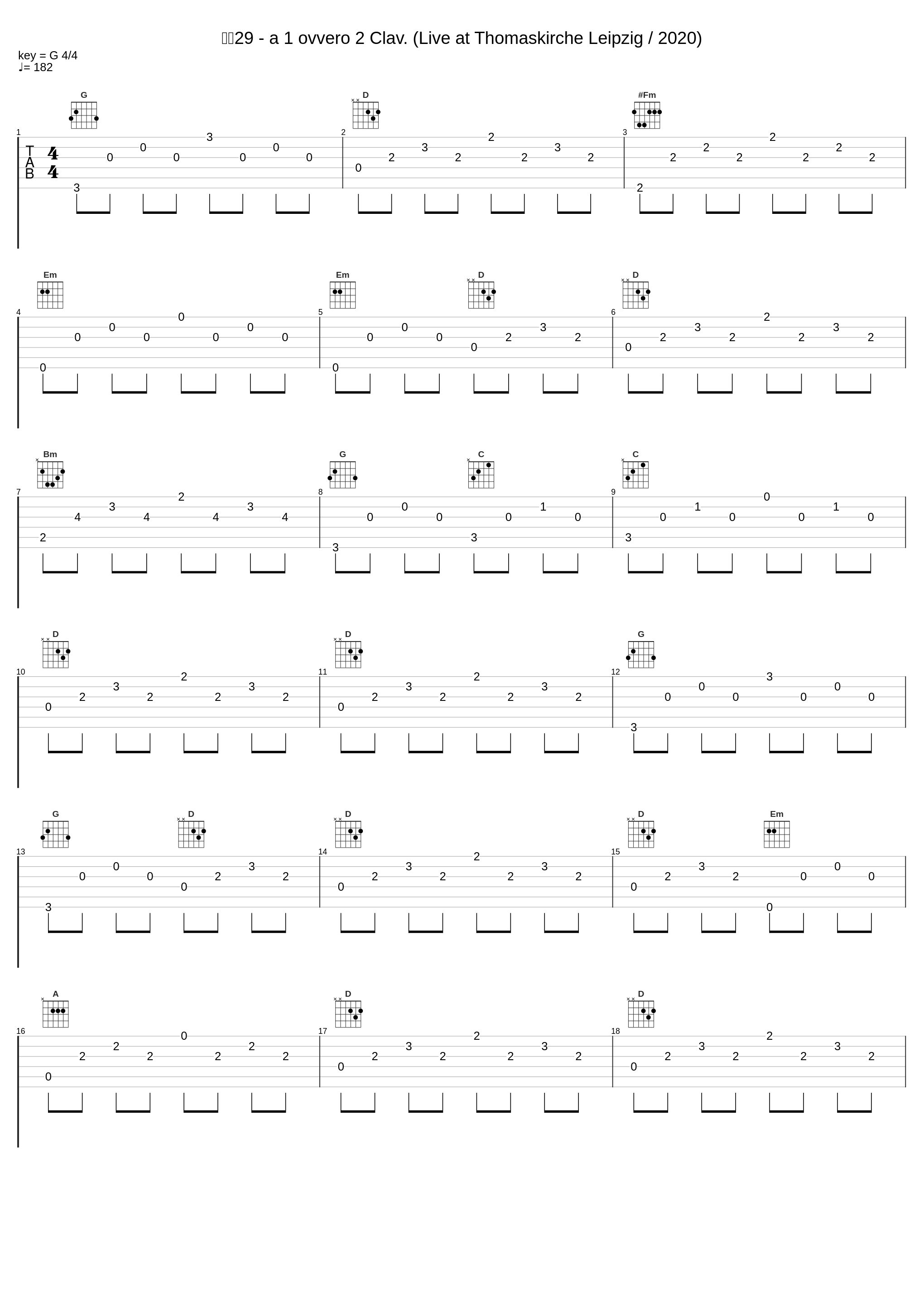 变奏29 - a 1 ovvero 2 Clav. (Live at Thomaskirche Leipzig / 2020)_郎朗_1