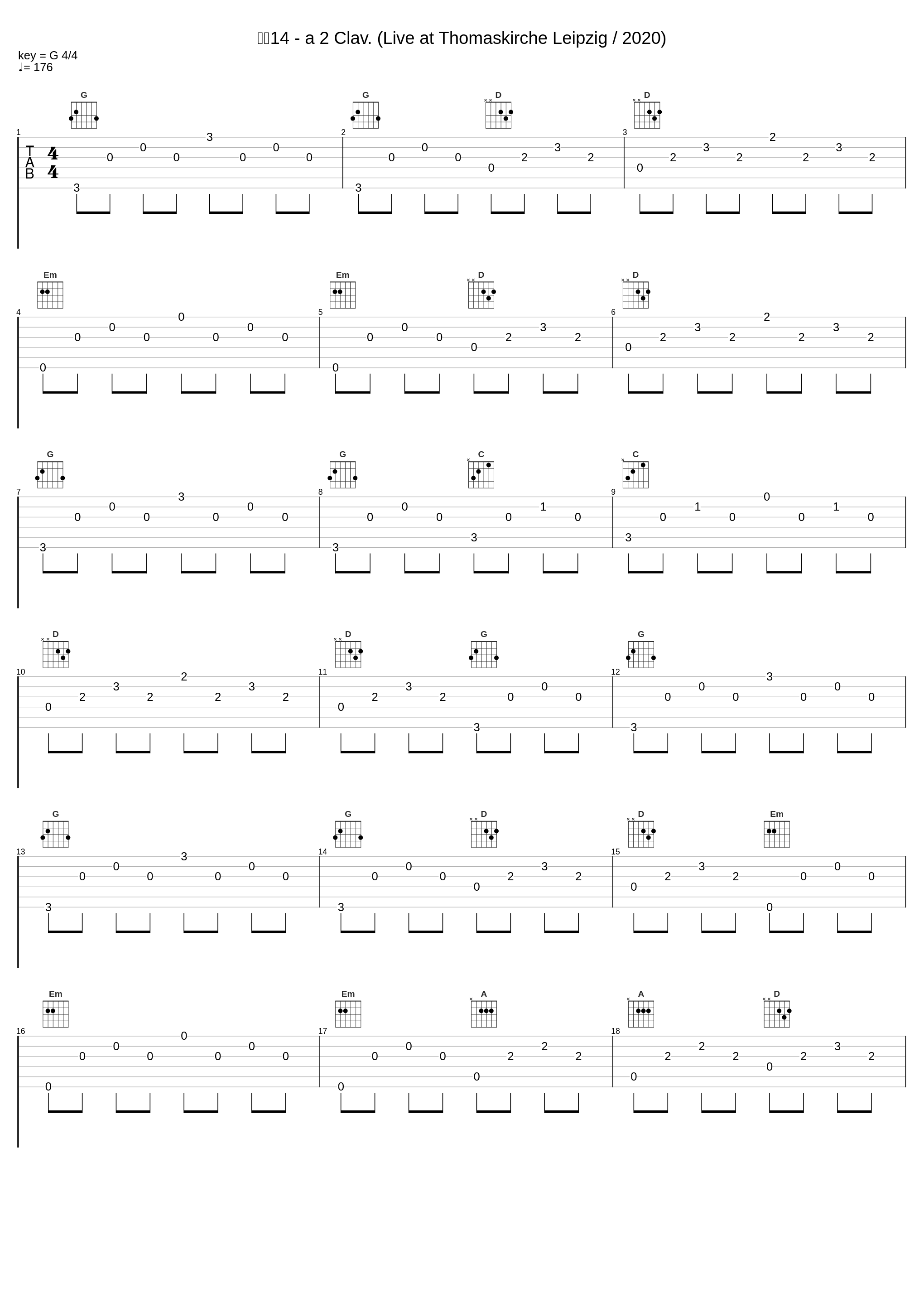 变奏14 - a 2 Clav. (Live at Thomaskirche Leipzig / 2020)_郎朗_1