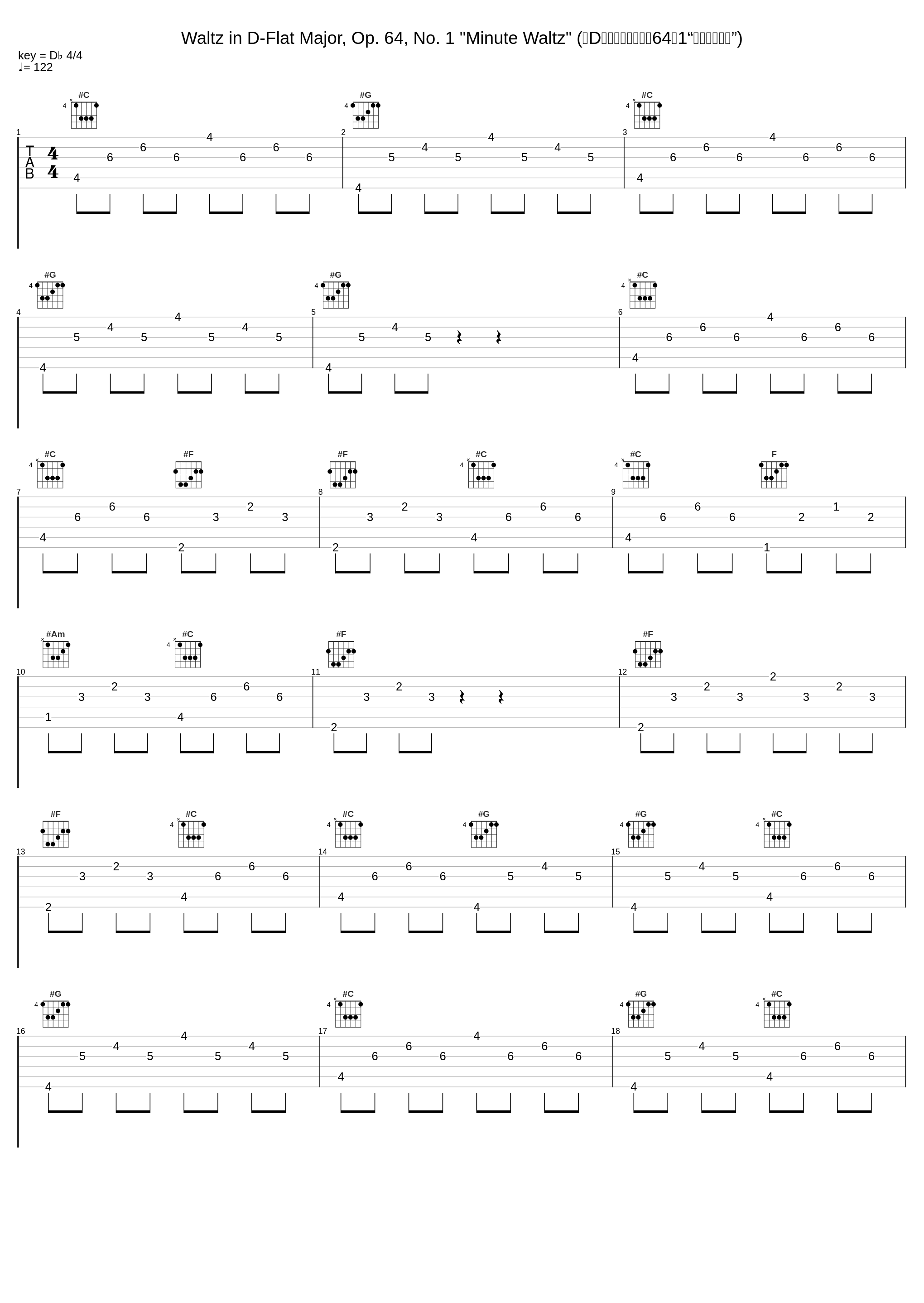 Waltz in D-Flat Major, Op. 64, No. 1 "Minute Waltz" (降D大调圆舞曲，作品64之1“一分钟圆舞曲”)_郎朗,Frédéric Chopin_1