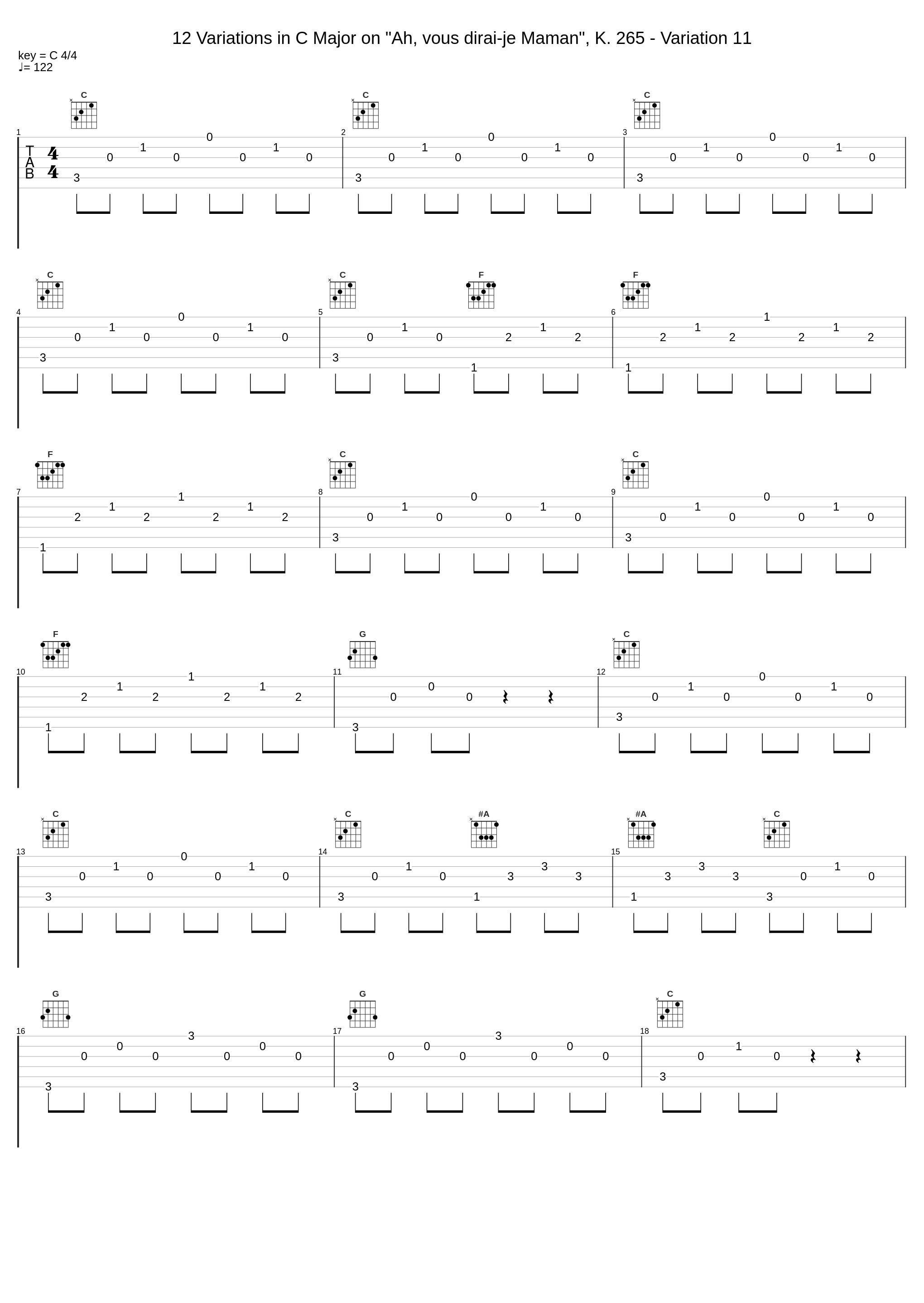 12 Variations in C Major on "Ah, vous dirai-je Maman", K. 265 - Variation 11_郎朗,Wolfgang Amadeus Mozart_1