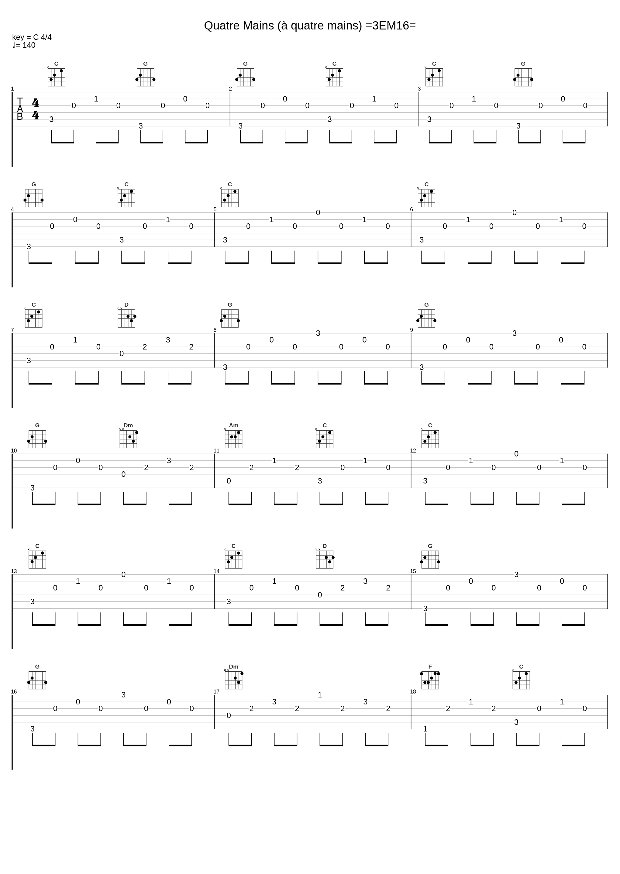 Quatre Mains (à quatre mains) =3EM16=_鹭巣诗郎_1