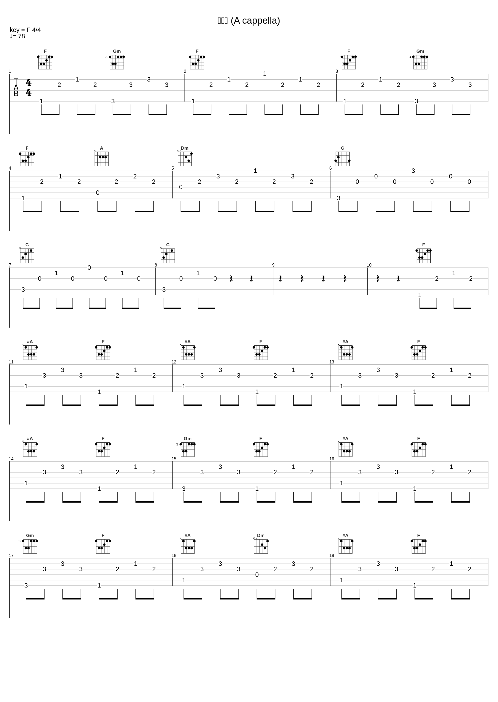 颂赞诗 (A cappella)_林奕匡,Set Tone Men_1