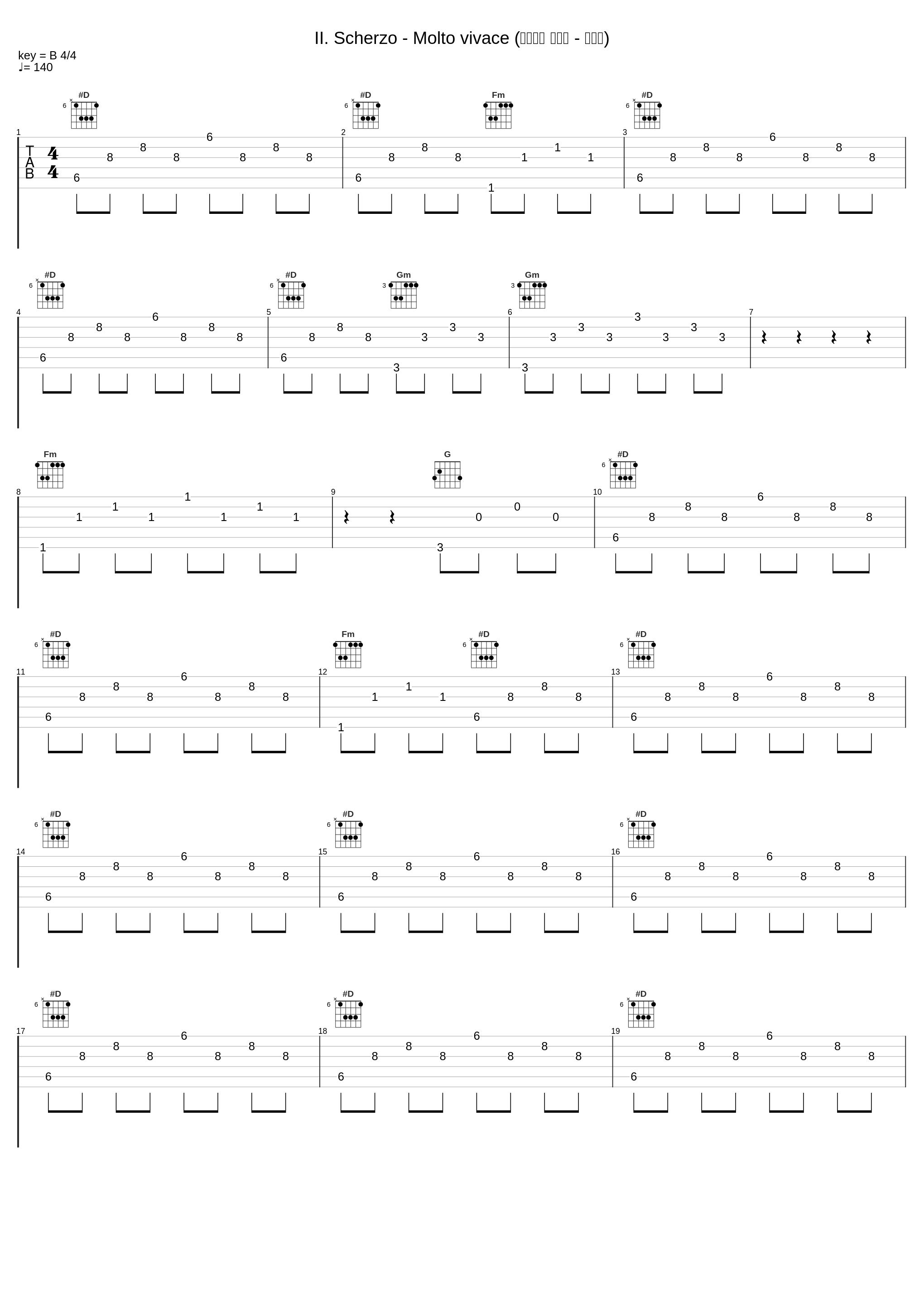 II. Scherzo - Molto vivace (第二乐章 谐谑曲 - 很活泼)_郎朗_1