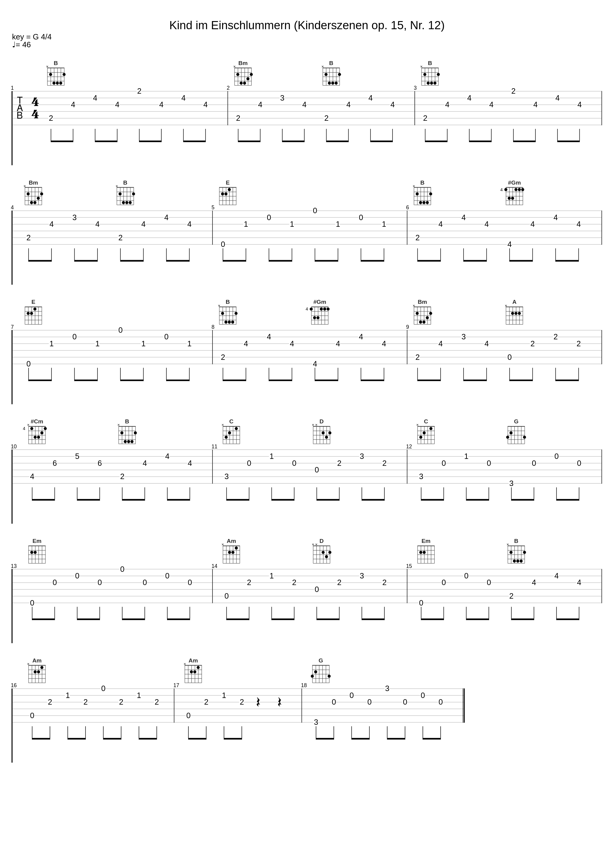 Kind im Einschlummern (Kinderszenen op. 15, Nr. 12)_Robert Schumann_1