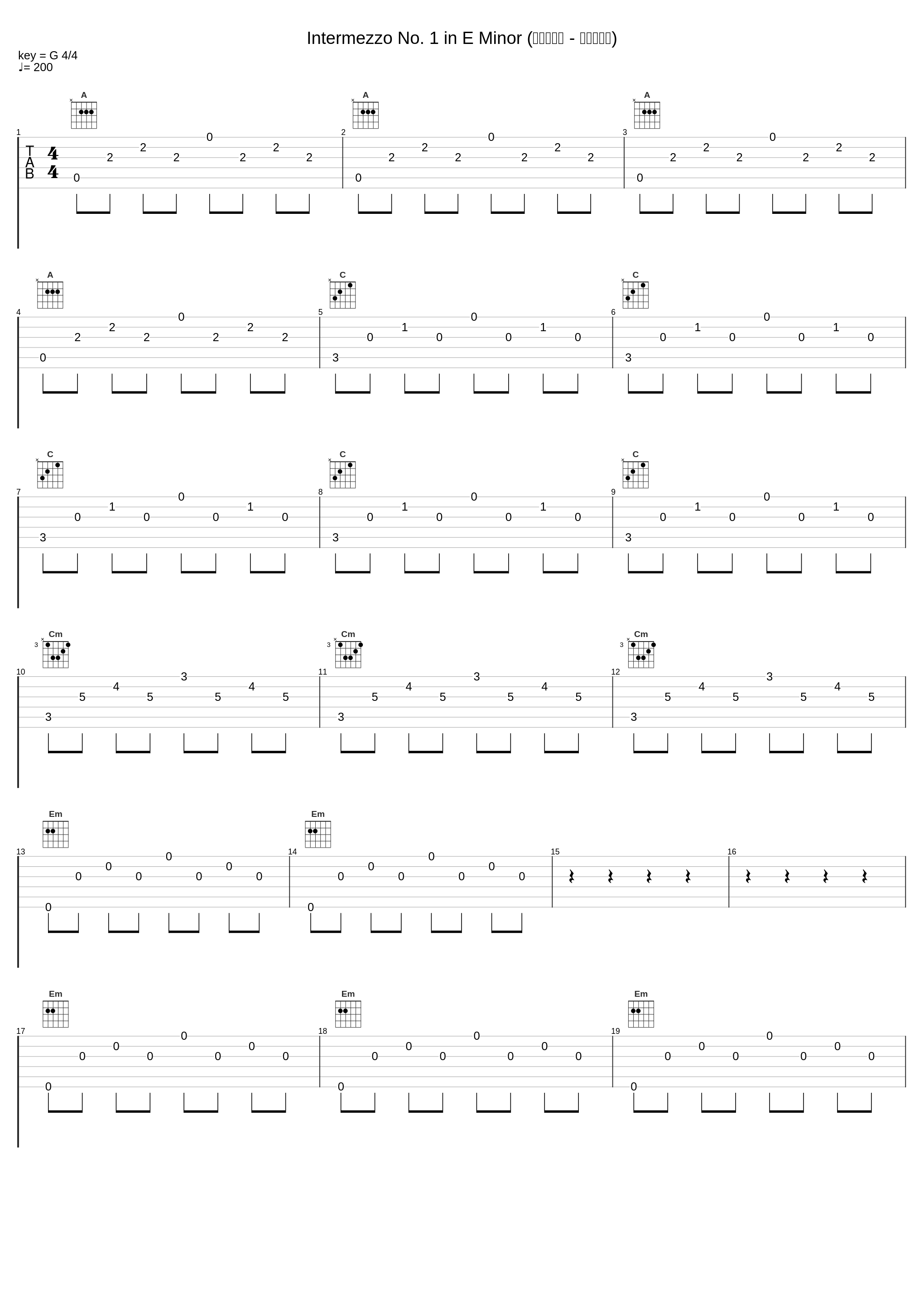 Intermezzo No. 1 in E Minor (古巴黑人舞 - 和黑人跳舞)_郎朗,Manuel Ponce_1