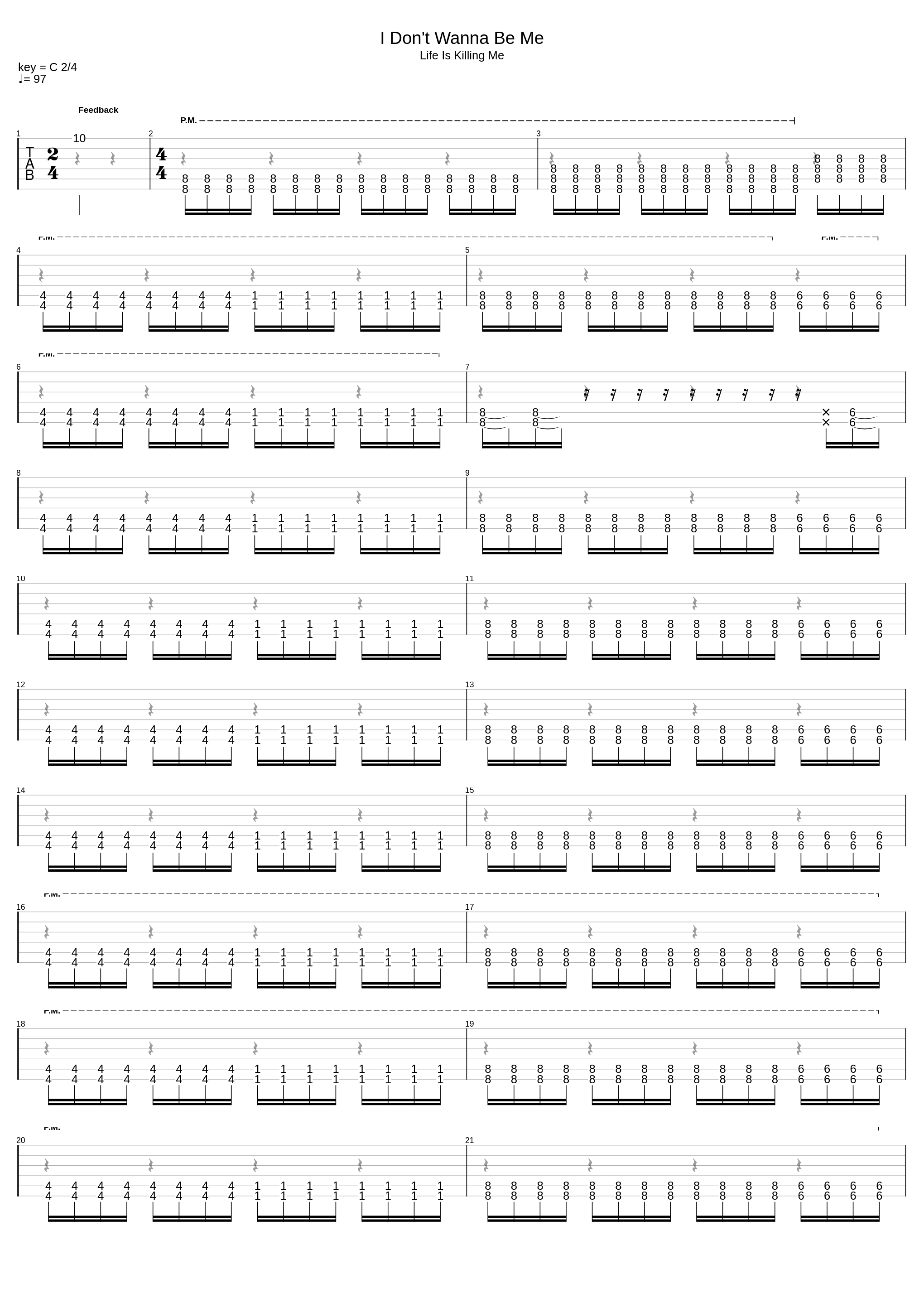 I Don't Wanna Be Me Drop C_Type O Negative_1