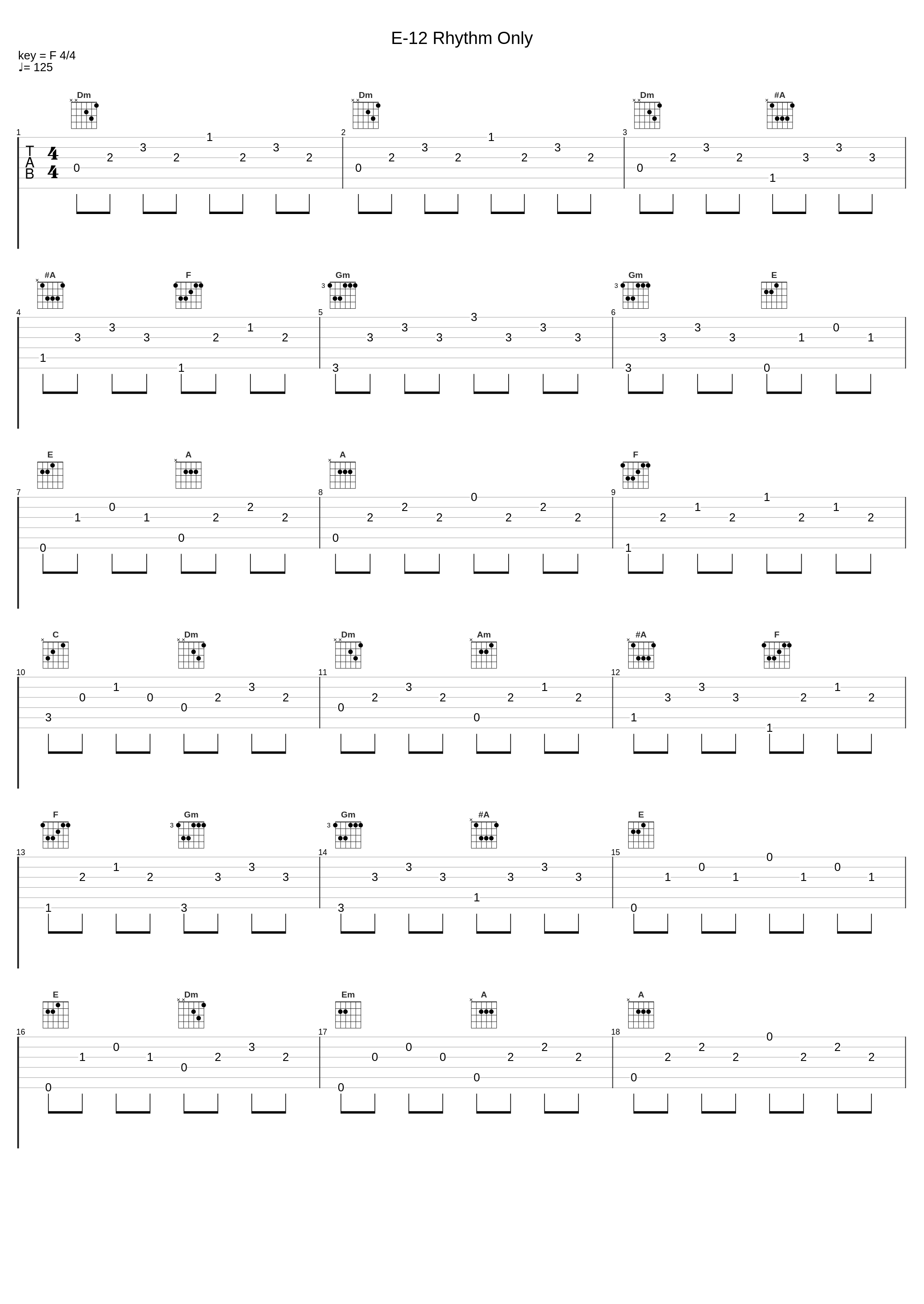 E-12 Rhythm Only_鹭巣诗郎_1