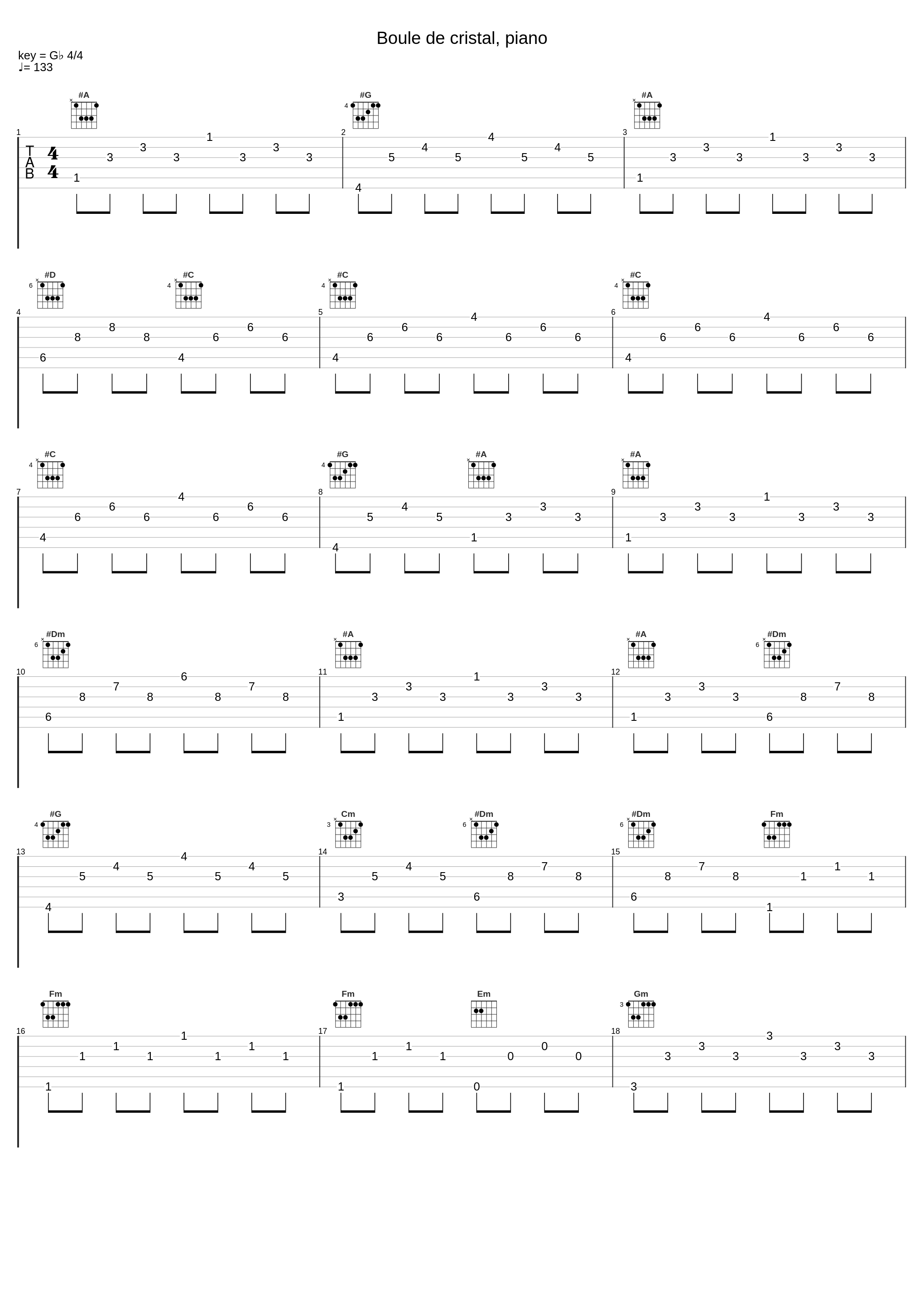 Boule de cristal, piano_鹭巣诗郎_1