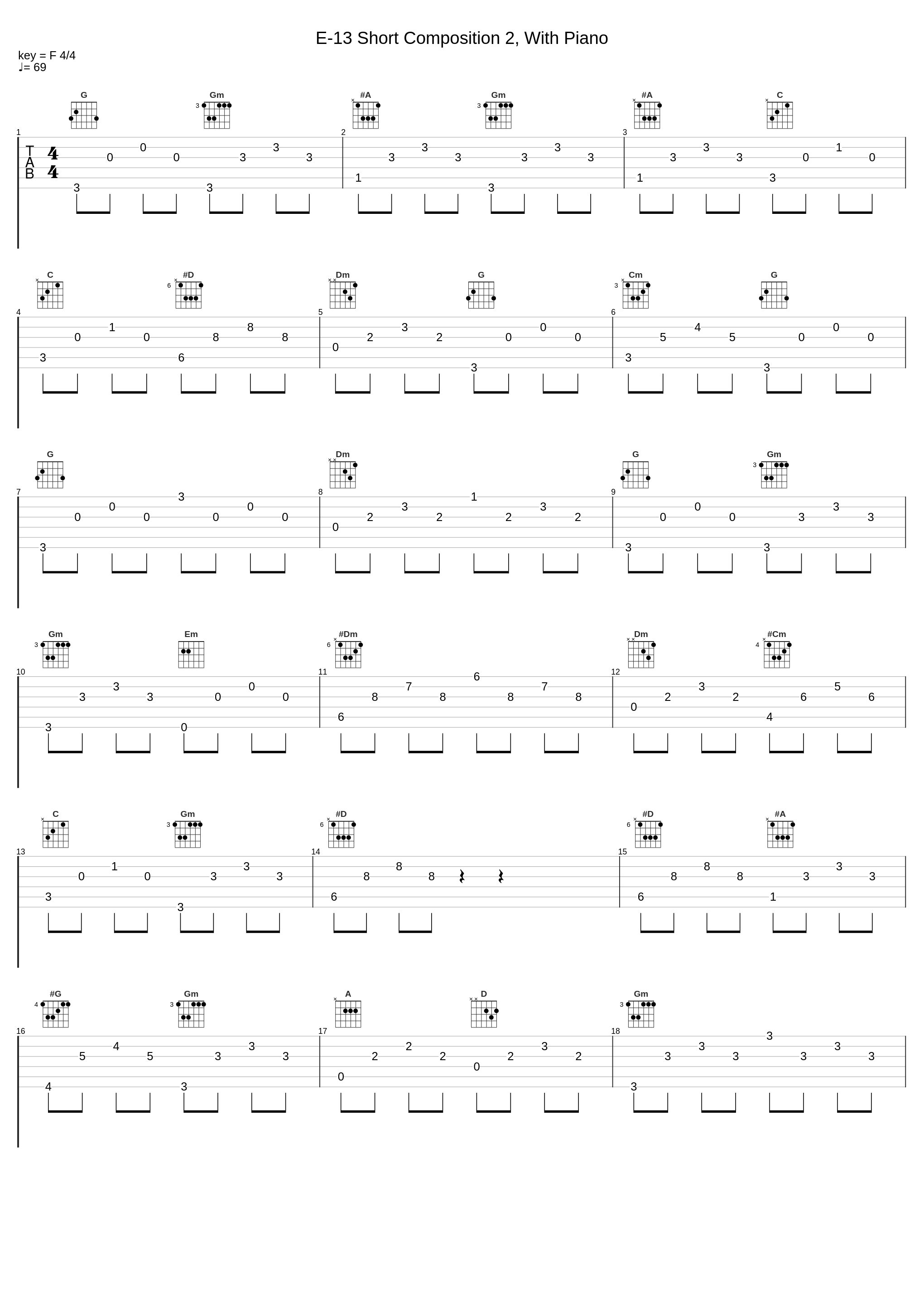 E-13 Short Composition 2, With Piano_鹭巣诗郎_1