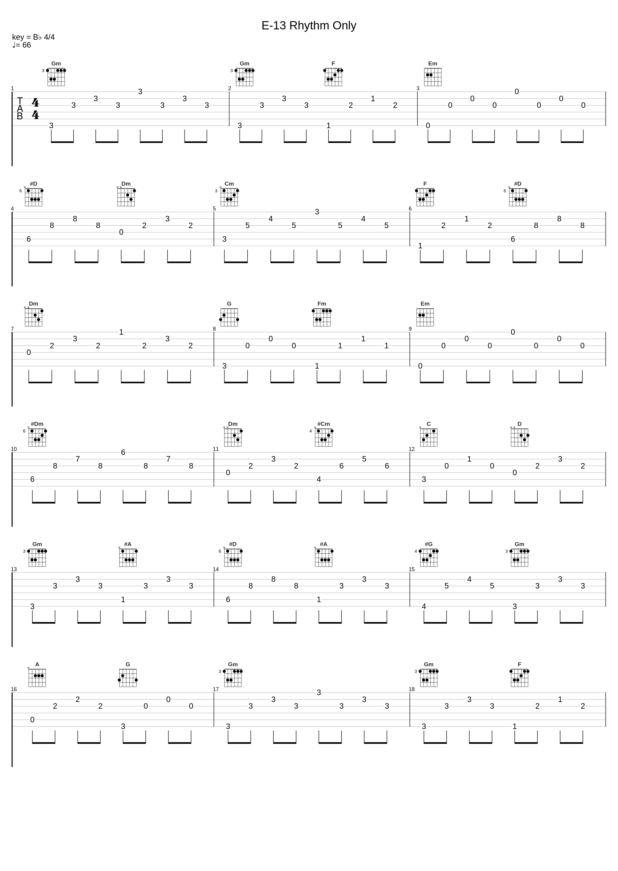 E-13 Rhythm Only_鹭巣诗郎_1