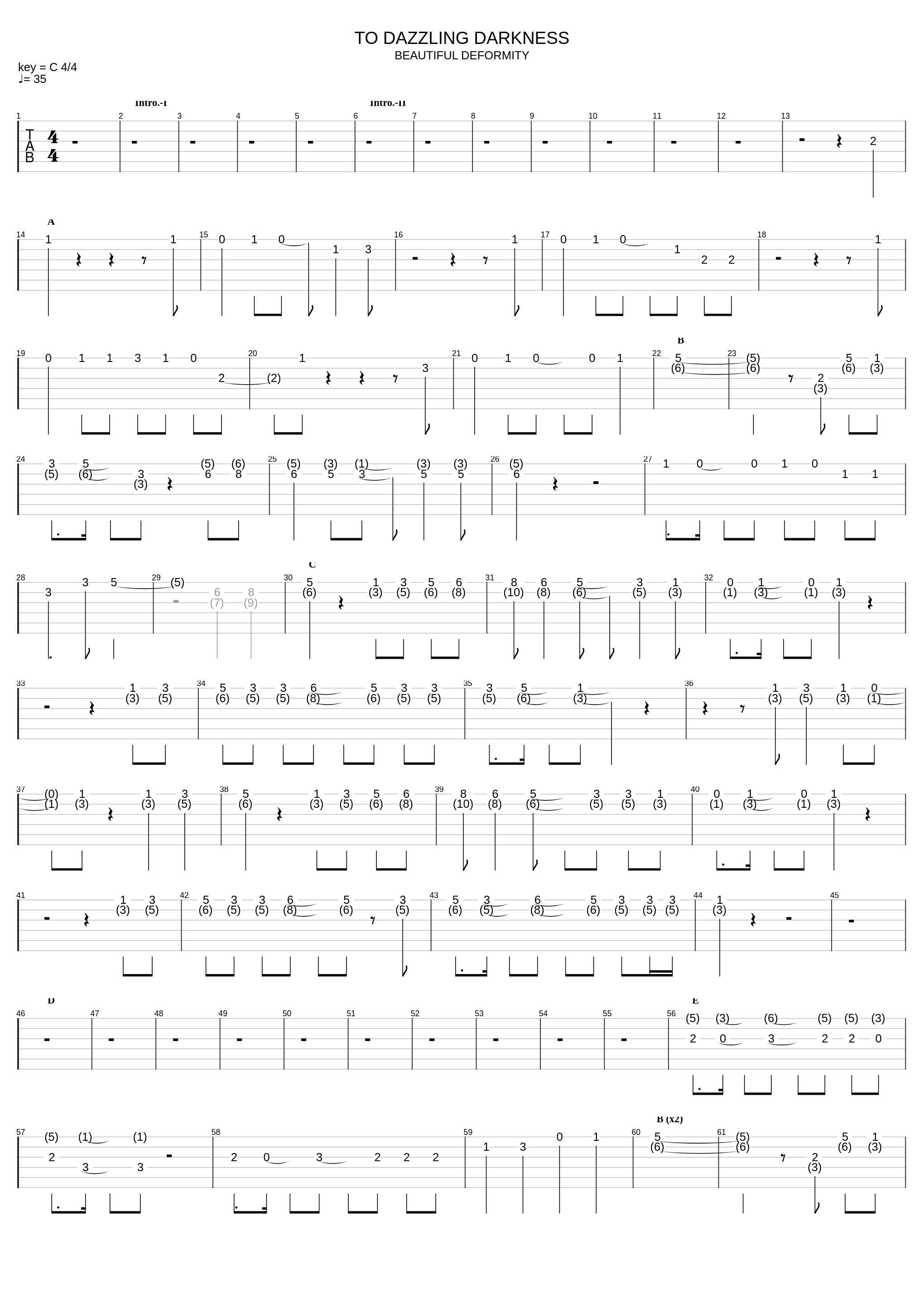 To Dazzling Darkness_Gazette Tab By Gilang_1