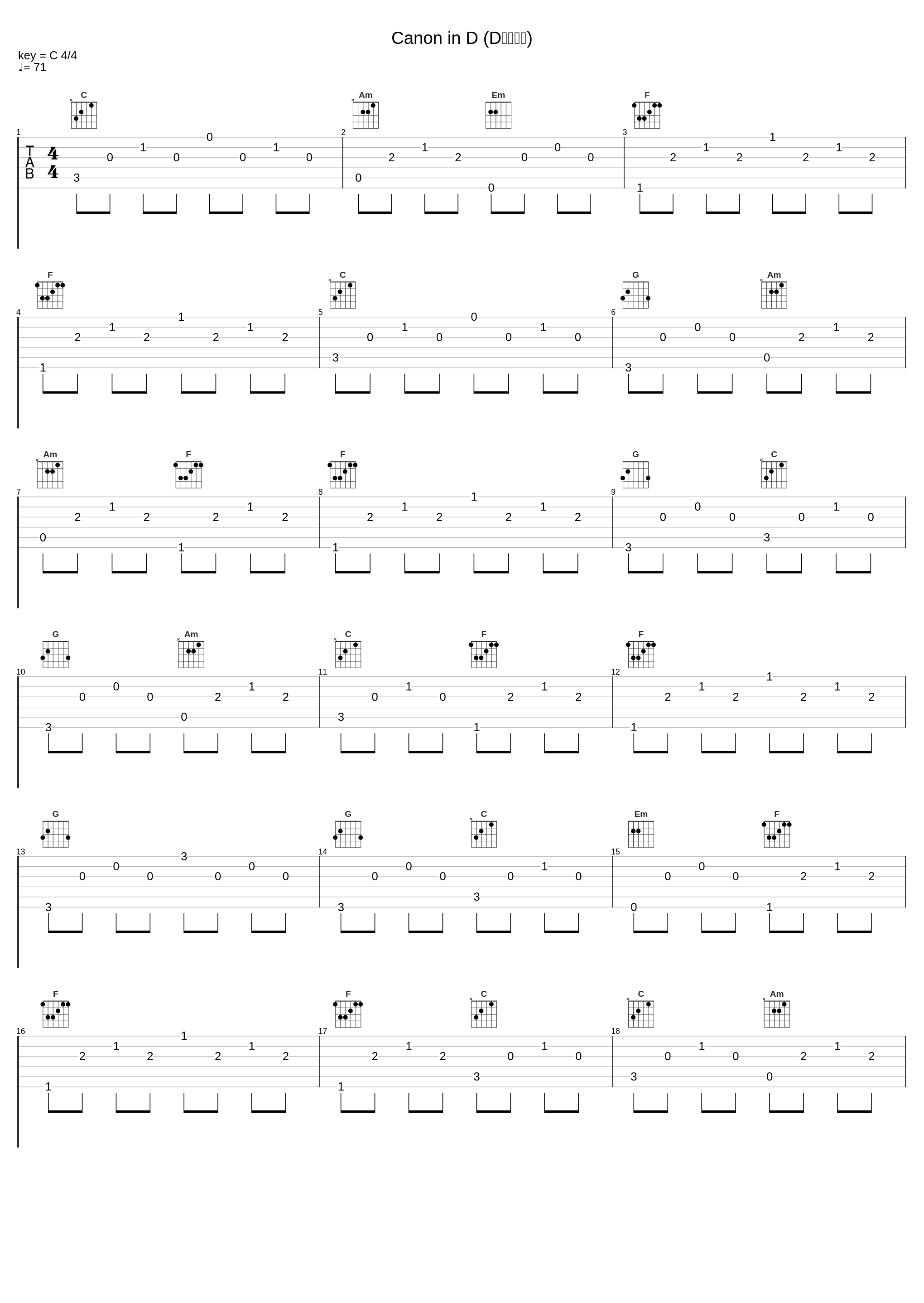 Canon in D (D大调卡农)_Nelda Etheridge,Johann Pachelbel,Madalyn Blanchett,Nelda Etherdige,Madalyn Blanchette_1