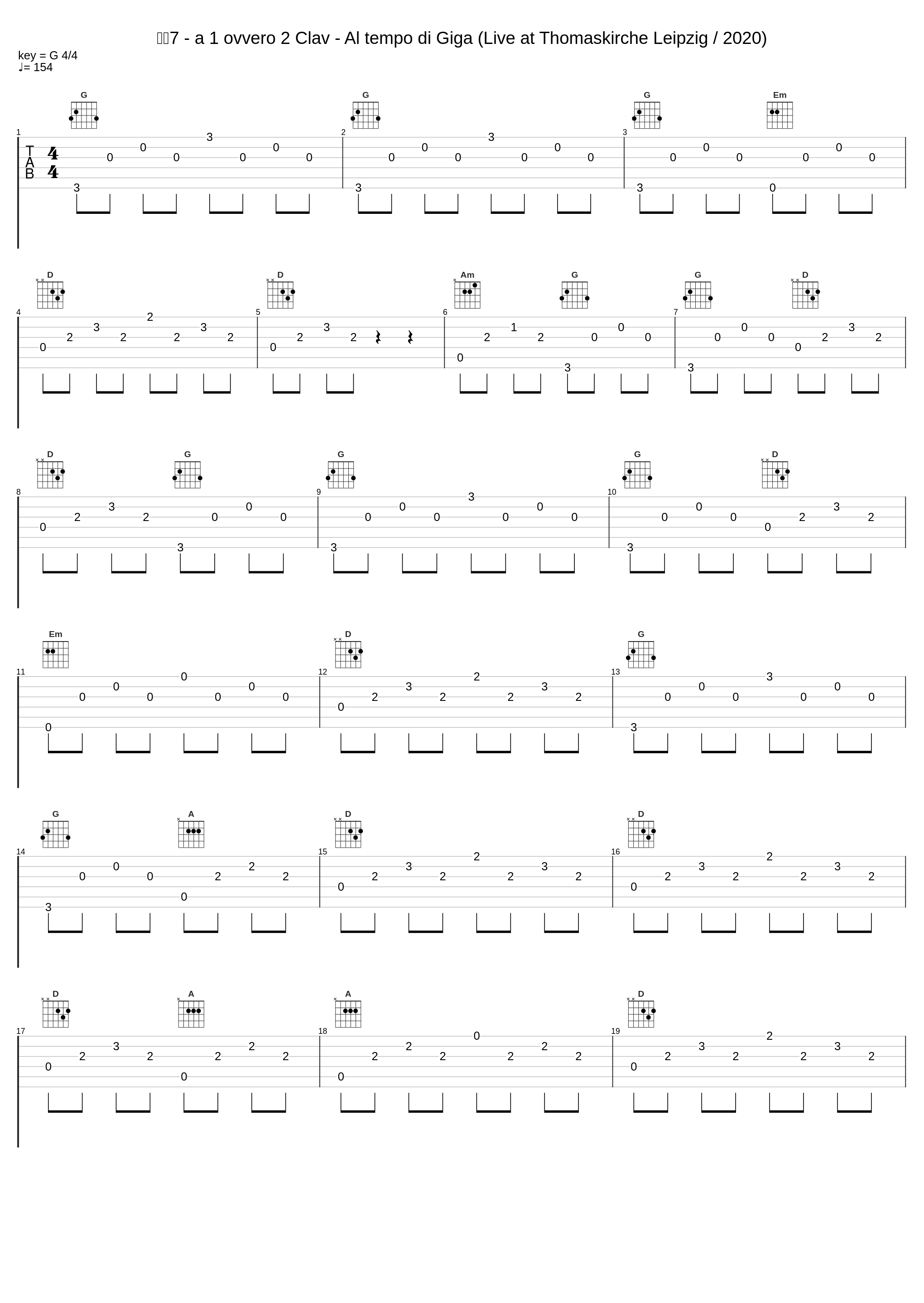 变奏7 - a 1 ovvero 2 Clav - Al tempo di Giga (Live at Thomaskirche Leipzig / 2020)_郎朗_1