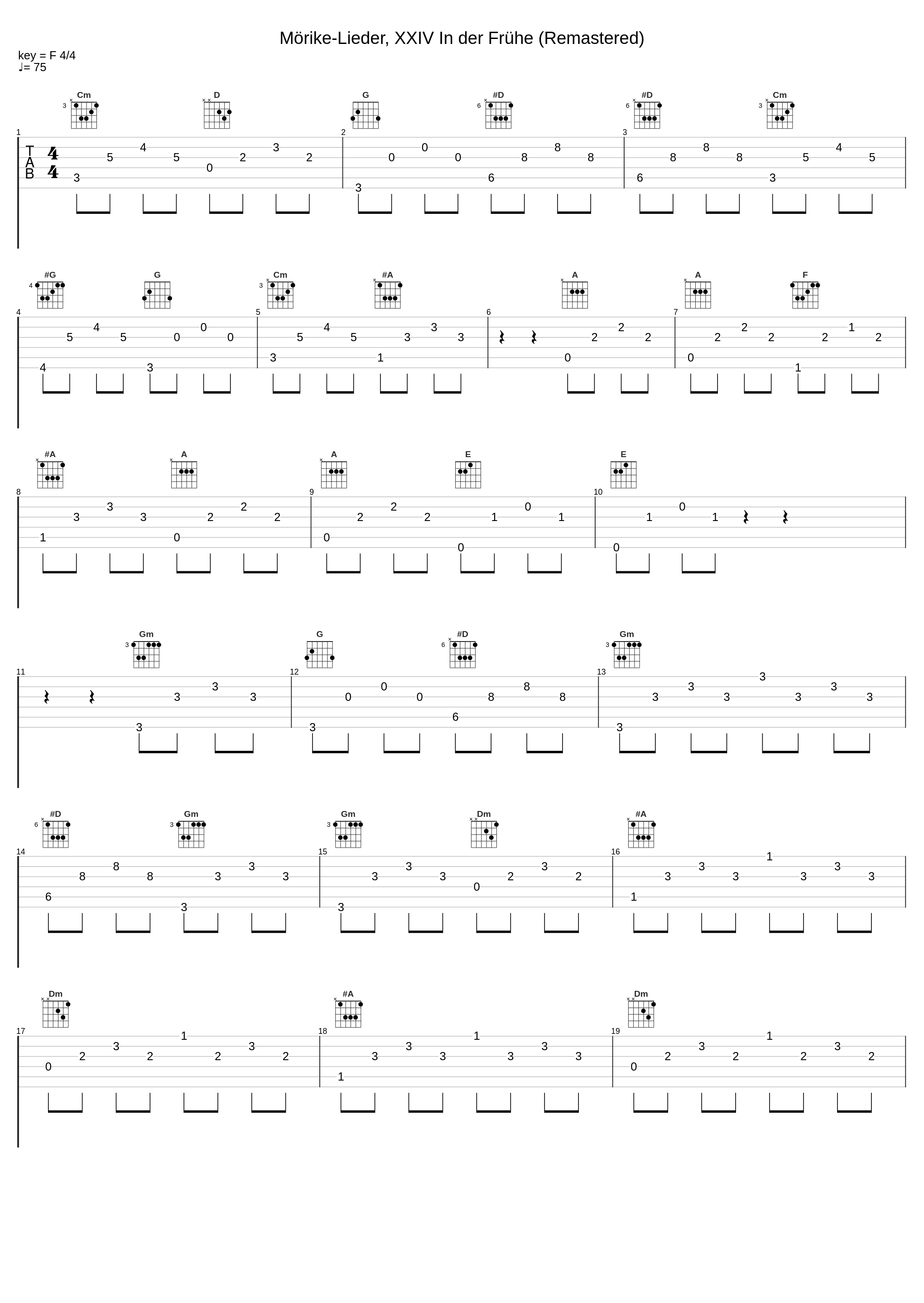 Mörike-Lieder, XXIV In der Frühe (Remastered)_Robert Schumann_1