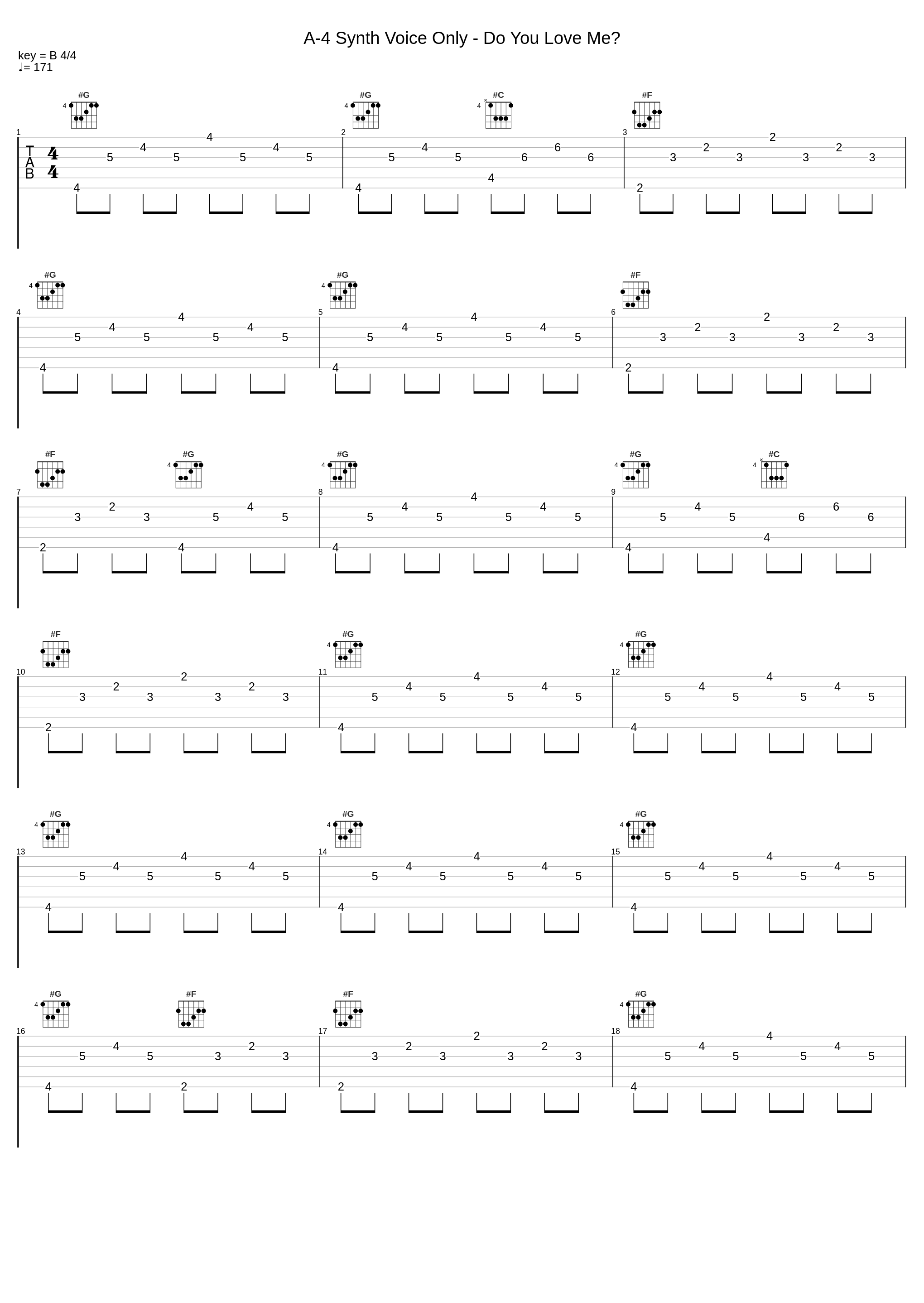 A-4 Synth Voice Only - Do You Love Me?_鹭巣诗郎_1