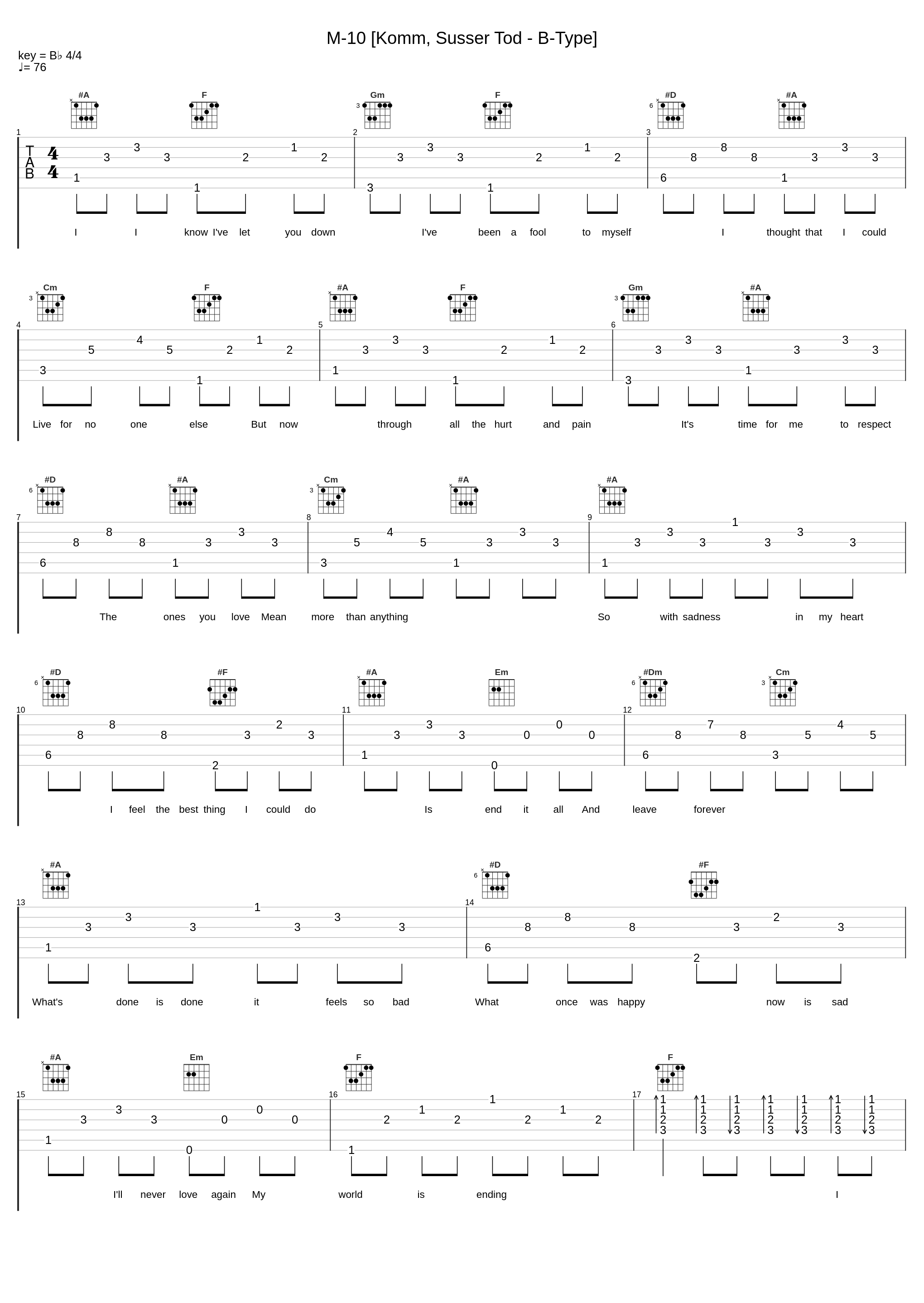 M-10 [Komm, Susser Tod - B-Type]_鹭巣诗郎_1