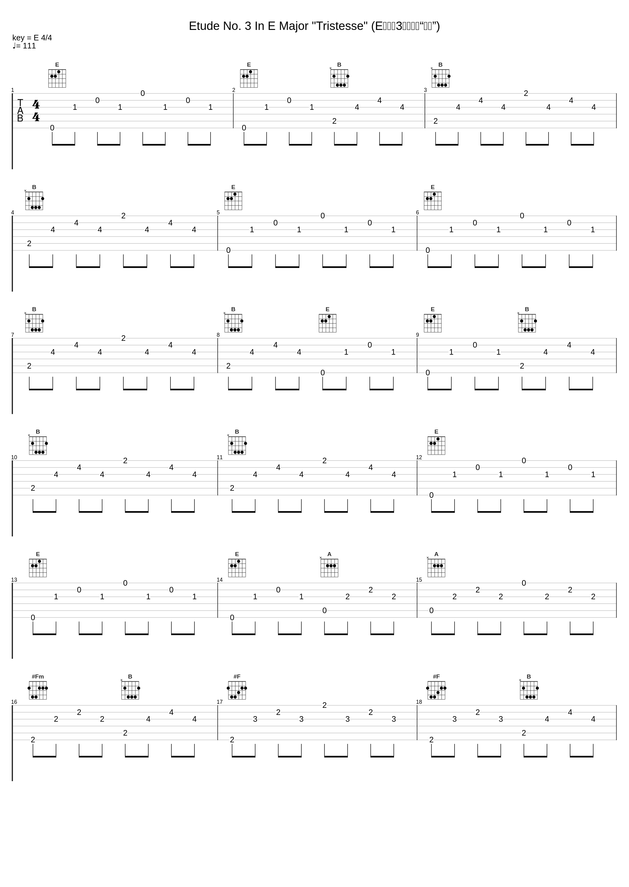 Etude No. 3 In E Major "Tristesse" (E大调第3号练习曲“悲伤”)_郎朗_1