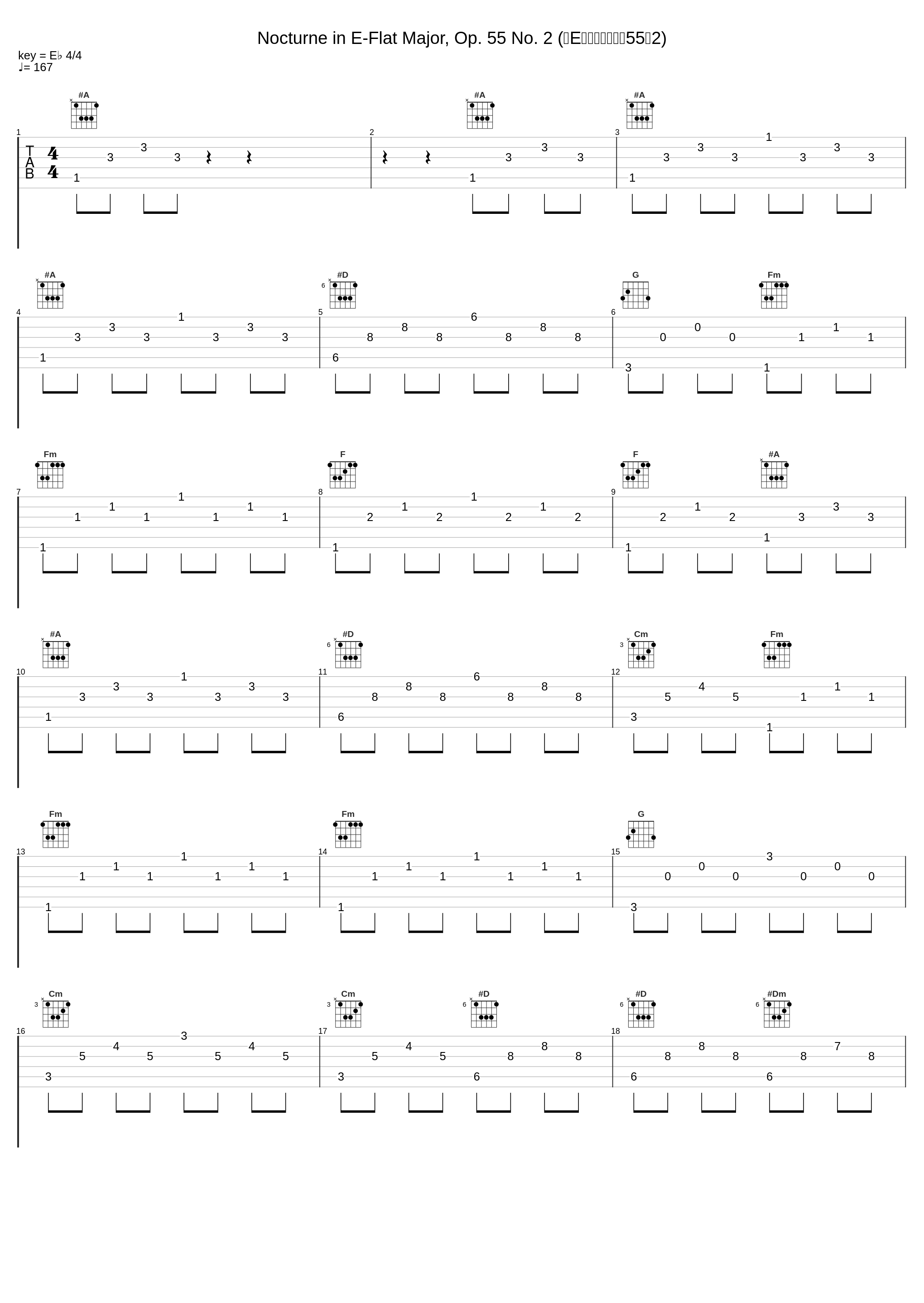 Nocturne in E-Flat Major, Op. 55 No. 2 (降E大调夜曲，作品55之2)_郎朗,Frédéric Chopin_1