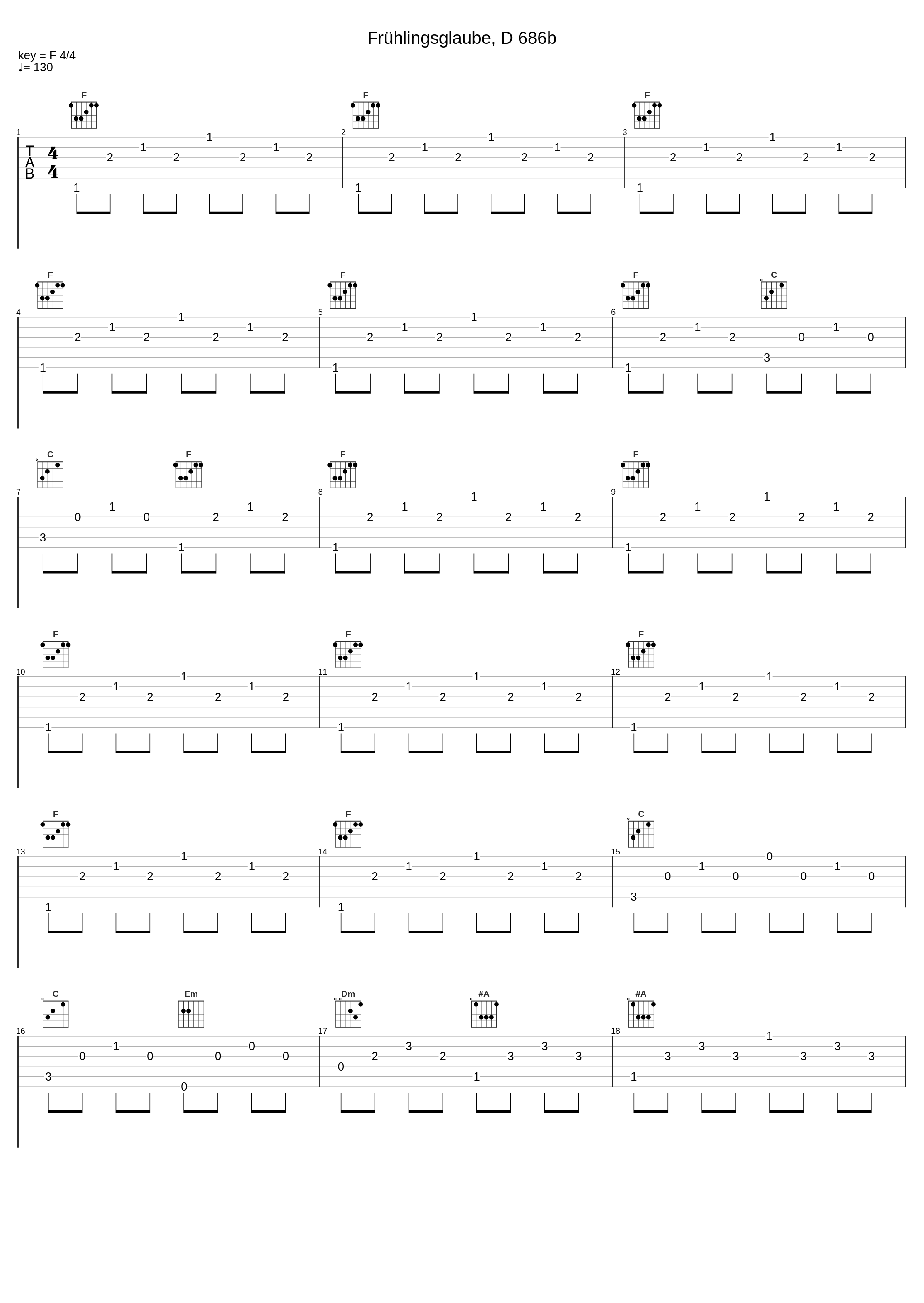 Frühlingsglaube, D 686b_Franz Schubert_1