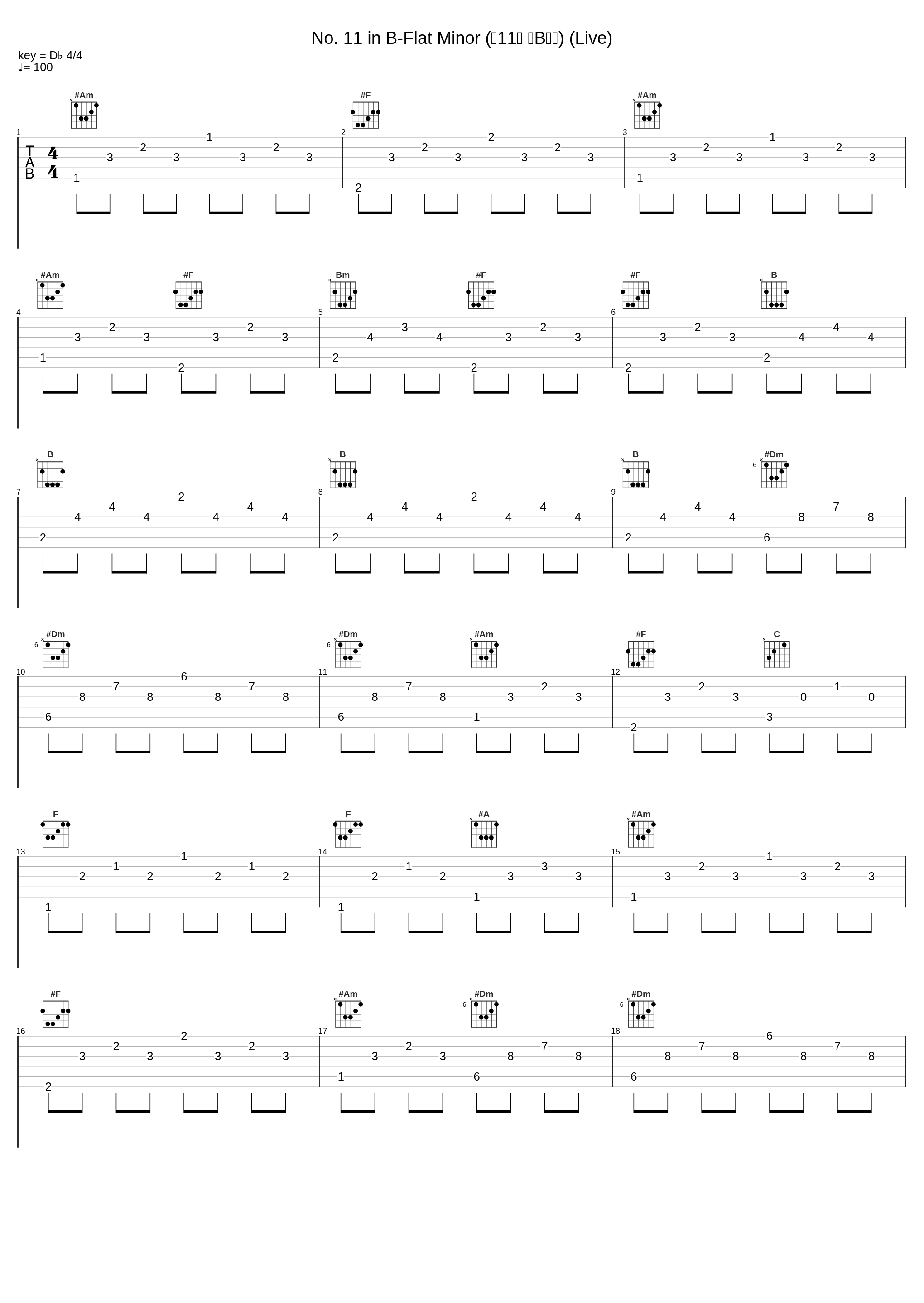 No. 11 in B-Flat Minor (第11首 降B小调) (Live)_郎朗_1