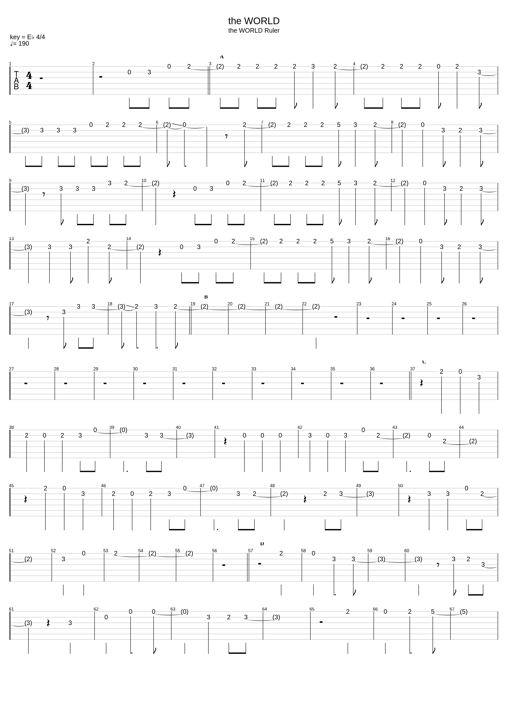 The WORLD (Standard Tuning)_Nightmare_1