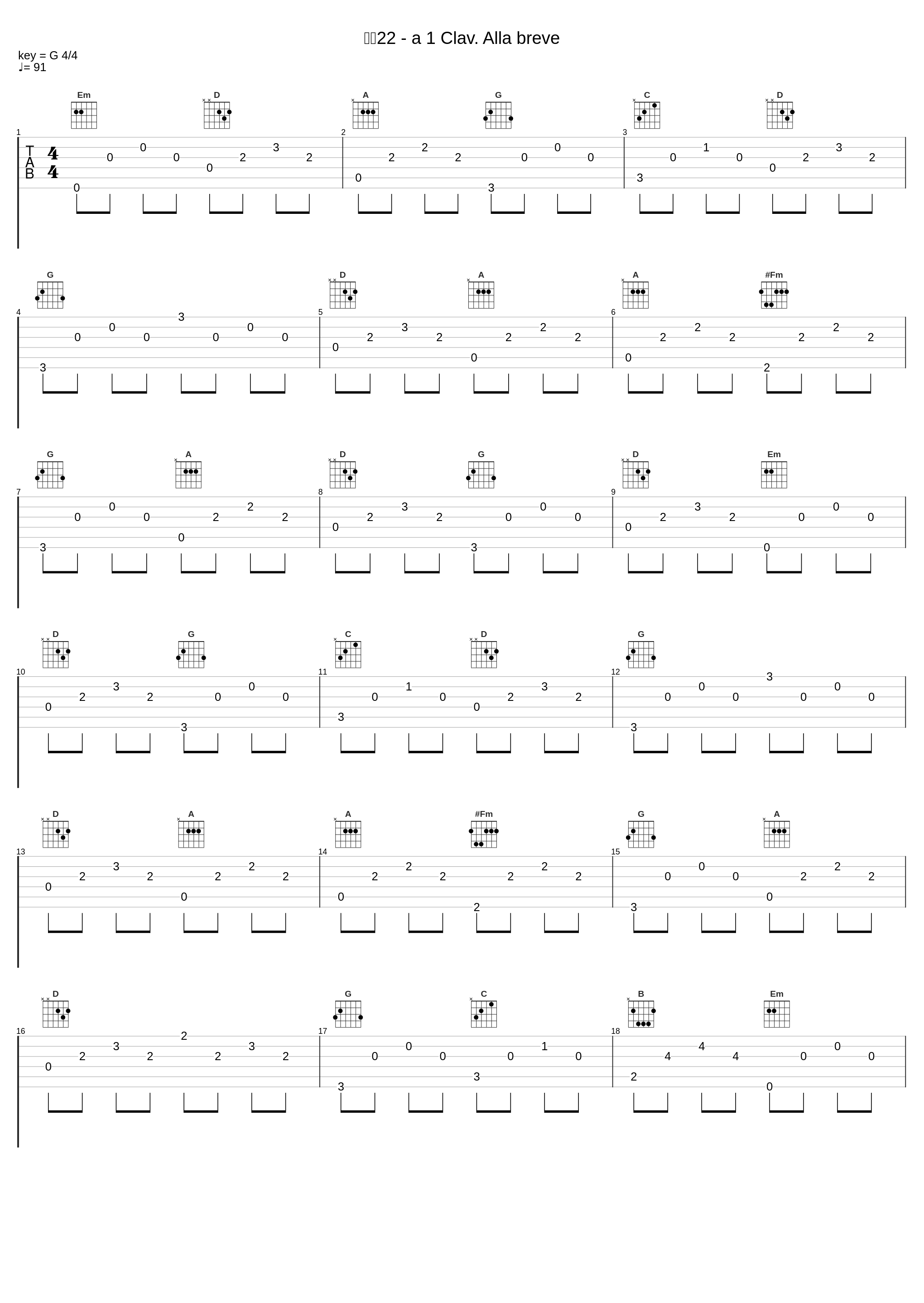 变奏22 - a 1 Clav. Alla breve_郎朗_1