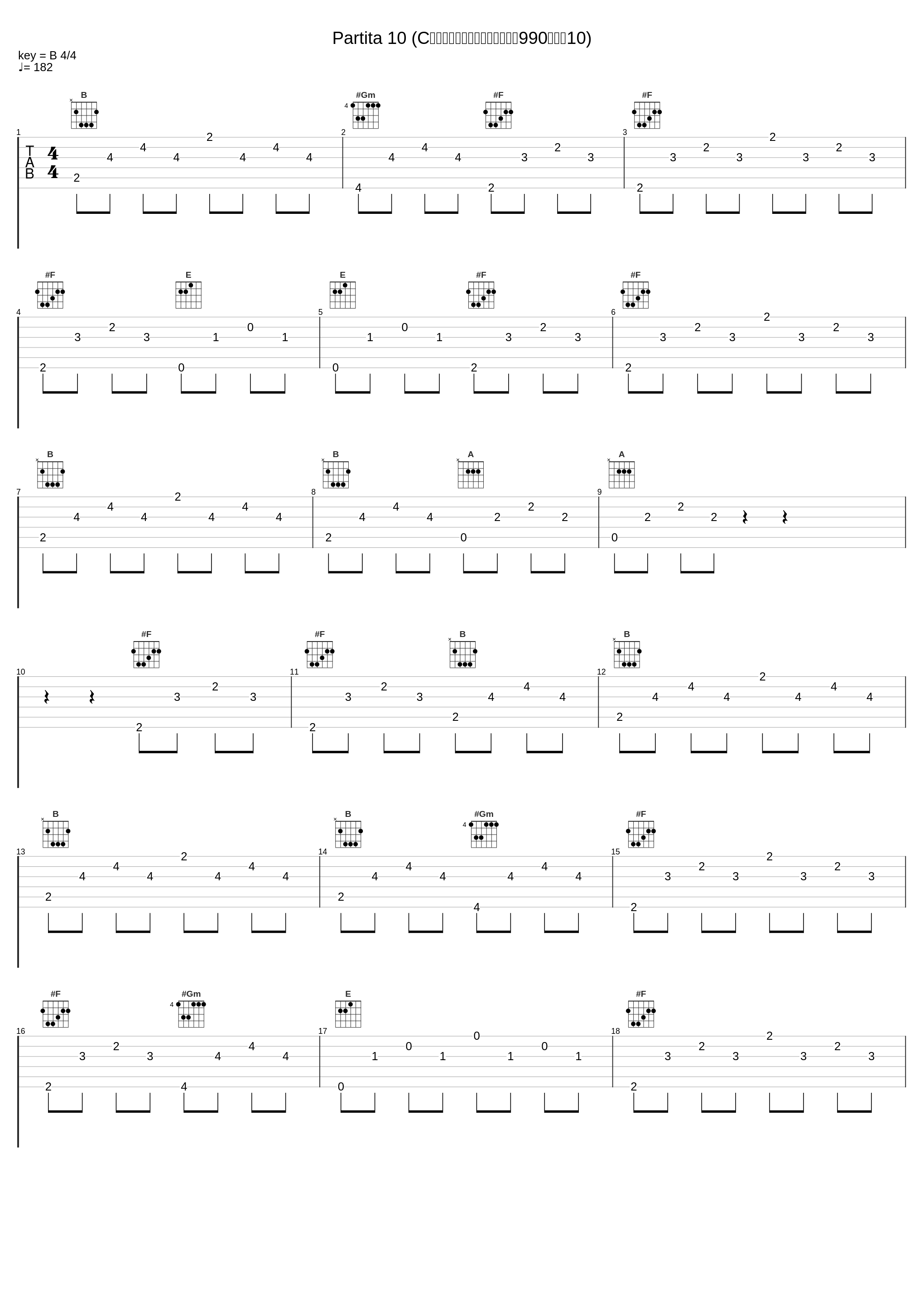 Partita 10 (C大调分裂的萨拉班德舞曲，作品990：组曲10)_Matthew Halls_1