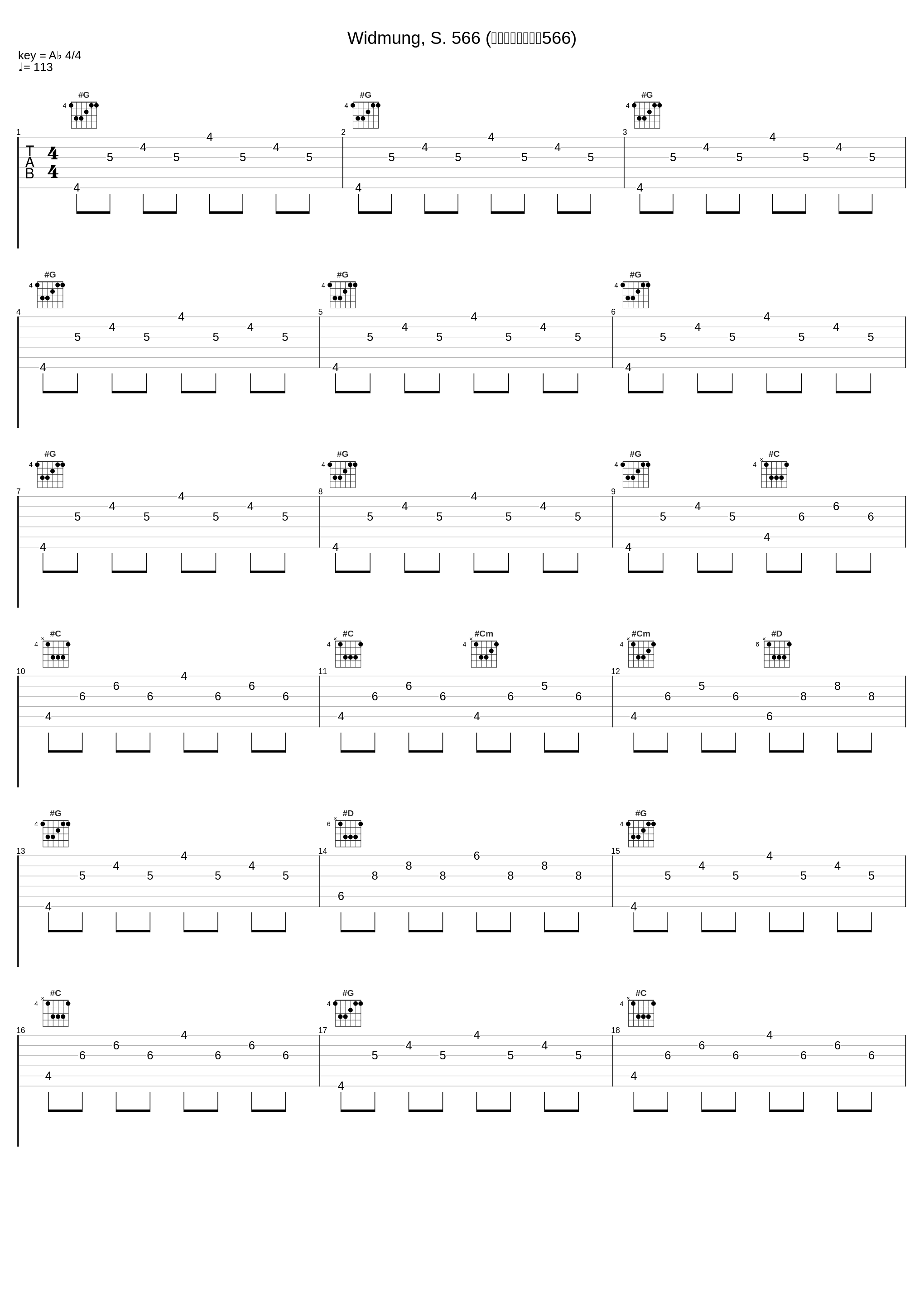 Widmung, S. 566 (婚礼进行曲，作品566)_郎朗_1