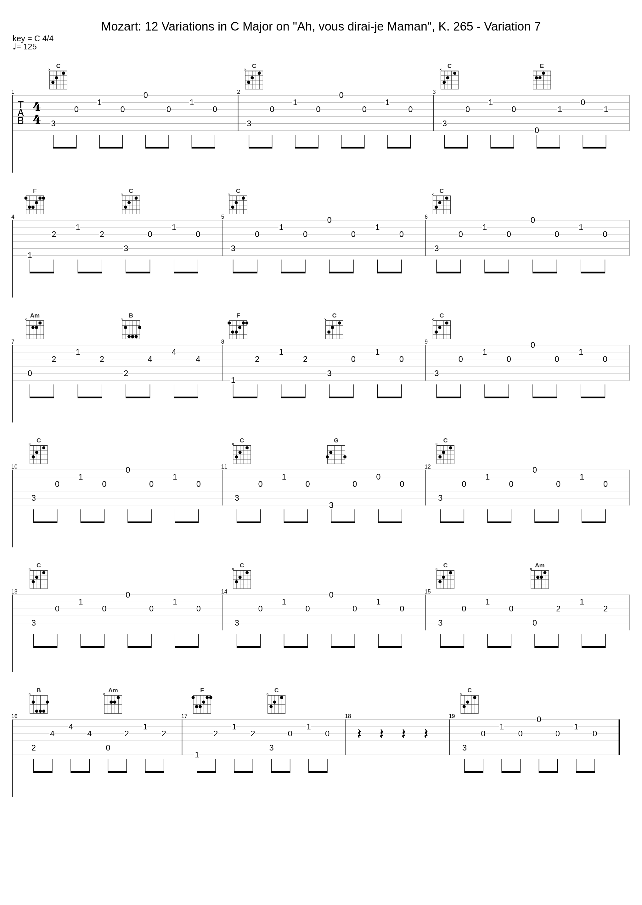 Mozart: 12 Variations in C Major on "Ah, vous dirai-je Maman", K. 265 - Variation 7_郎朗_1