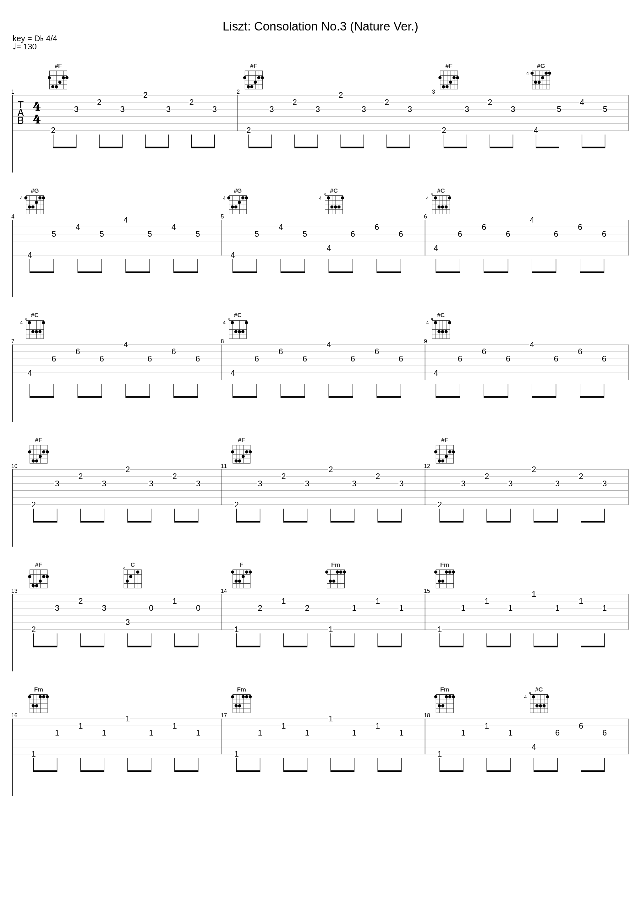 Liszt: Consolation No.3 (Nature Ver.)_Franz Liszt_1