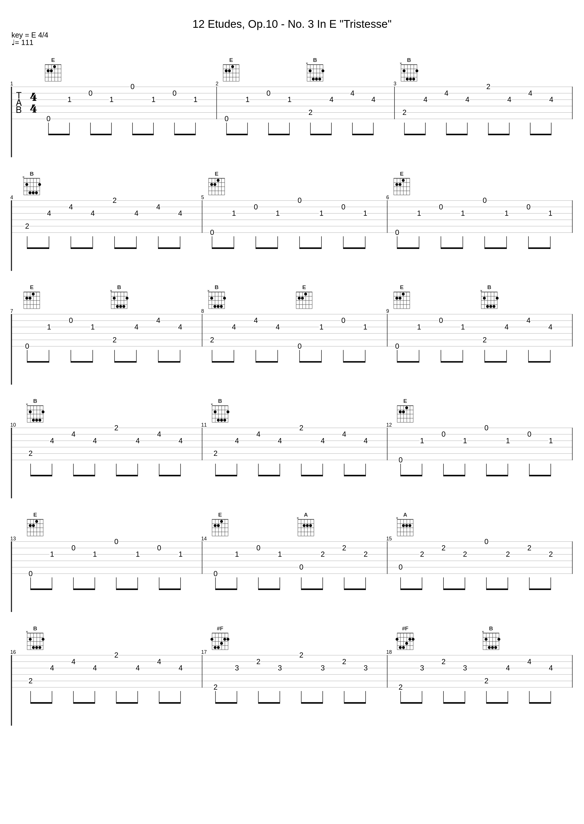 12 Etudes, Op.10 - No. 3 In E "Tristesse"_郎朗_1