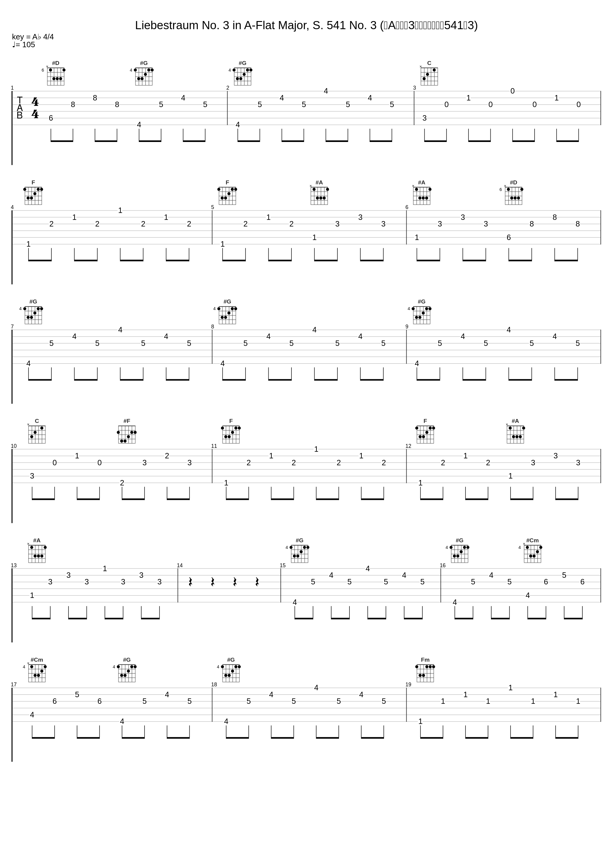 Liebestraum No. 3 in A-Flat Major, S. 541 No. 3 (降A大调第3号爱之梦，作品541之3)_郎朗_1