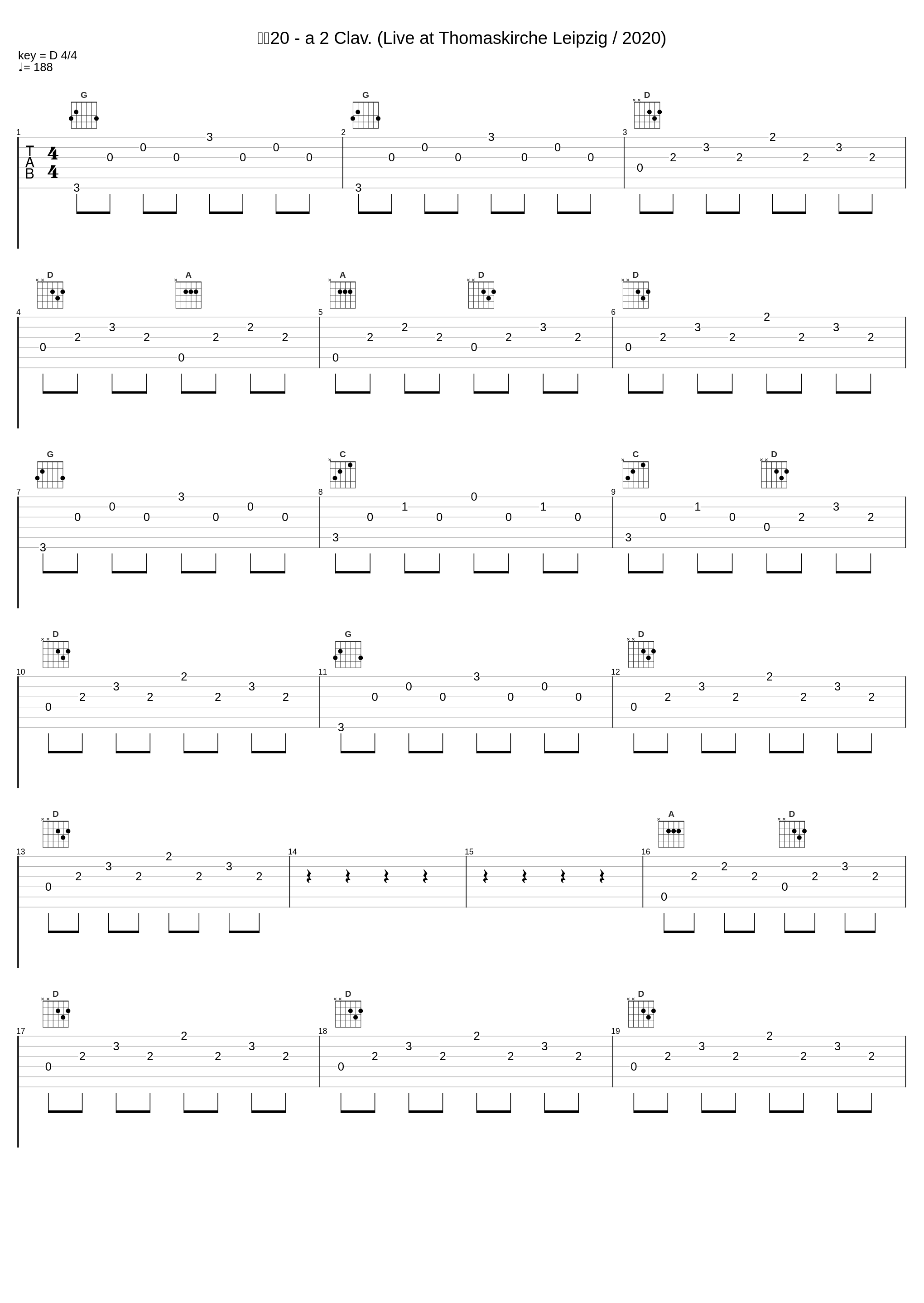 变奏20 - a 2 Clav. (Live at Thomaskirche Leipzig / 2020)_郎朗_1