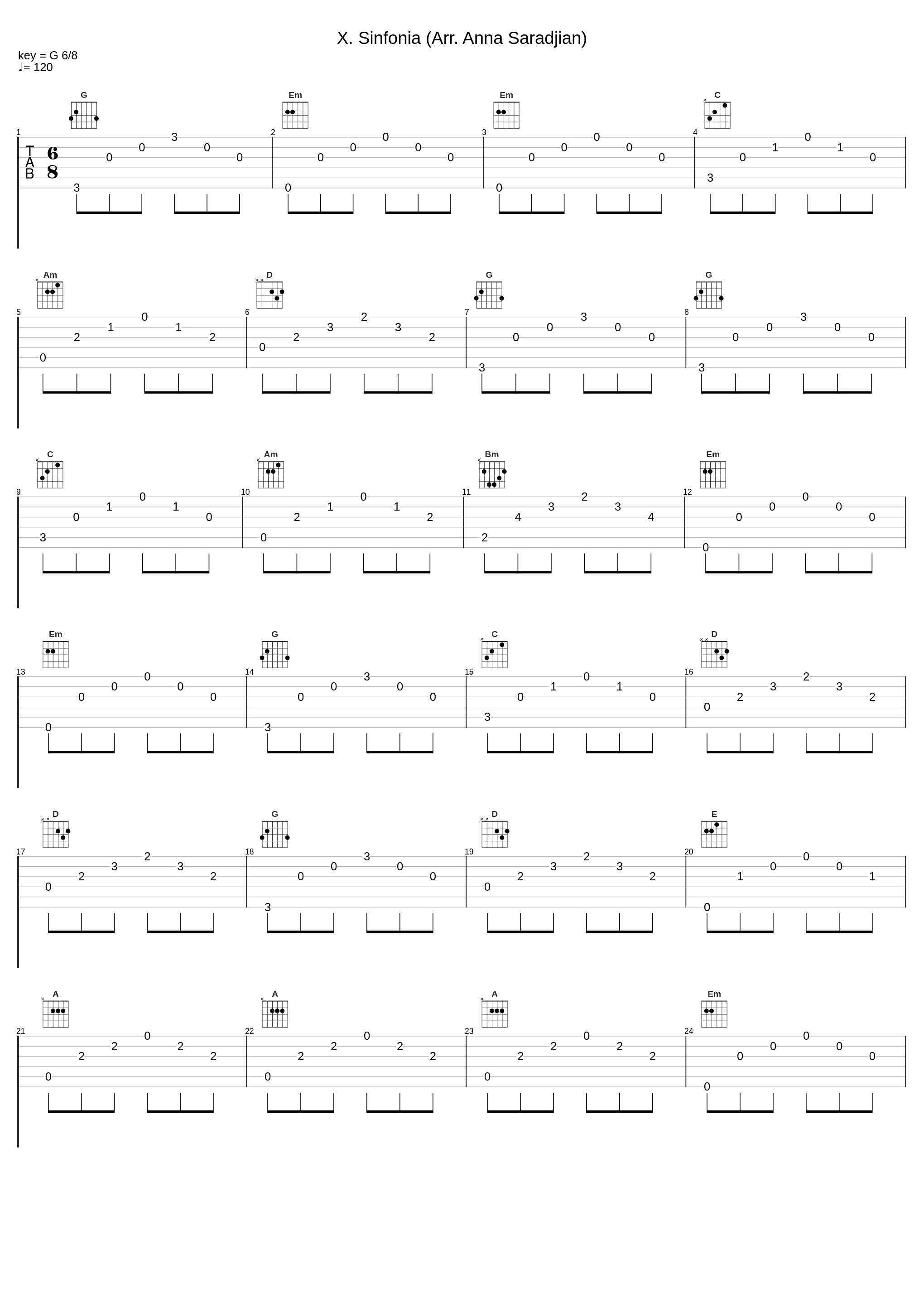 X. Sinfonia (Arr. Anna Saradjian)_郎朗_1