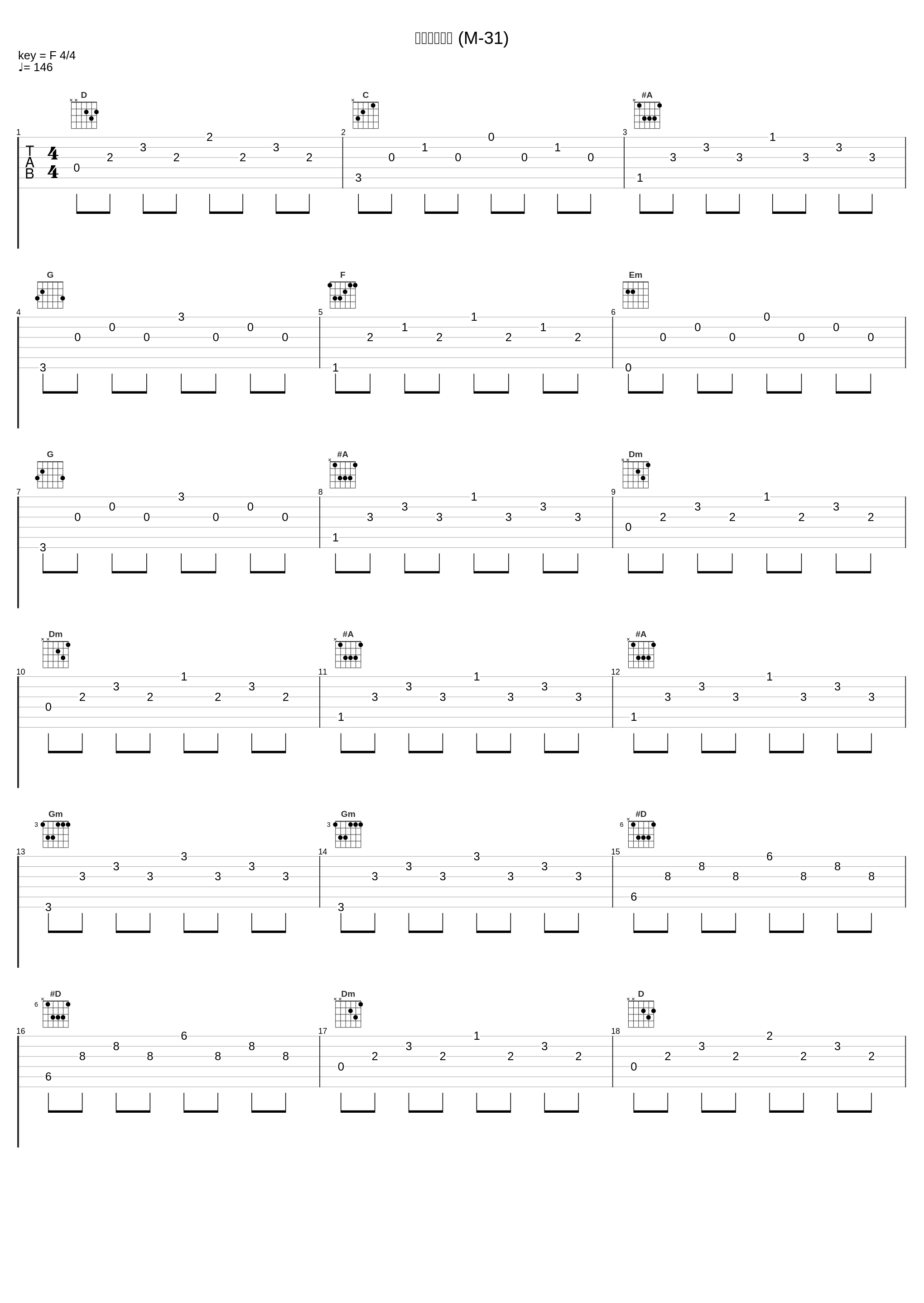 八一、大逆転 (M-31)_川井宪次_1