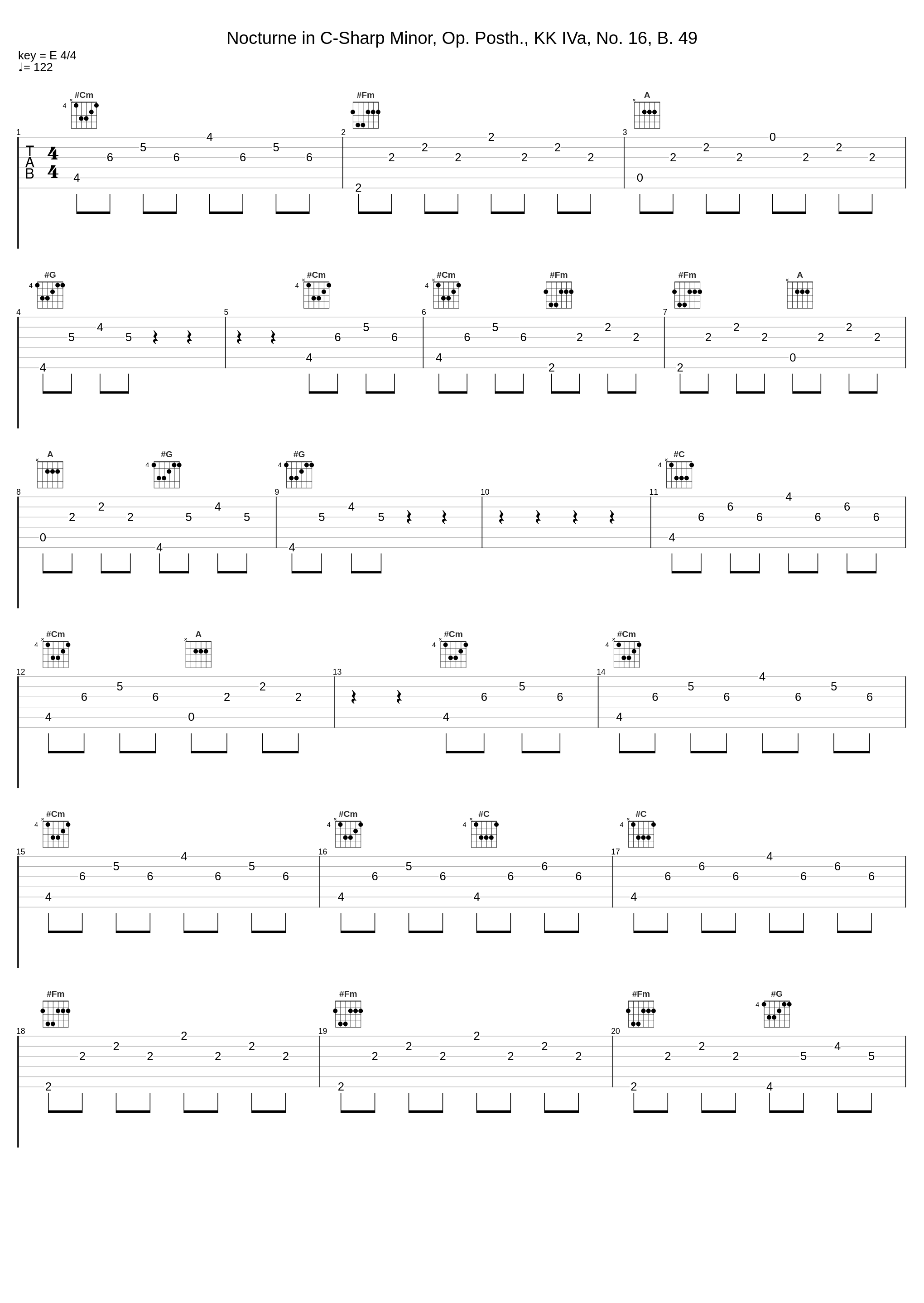 Nocturne in C-Sharp Minor, Op. Posth., KK IVa, No. 16, B. 49_郎朗_1