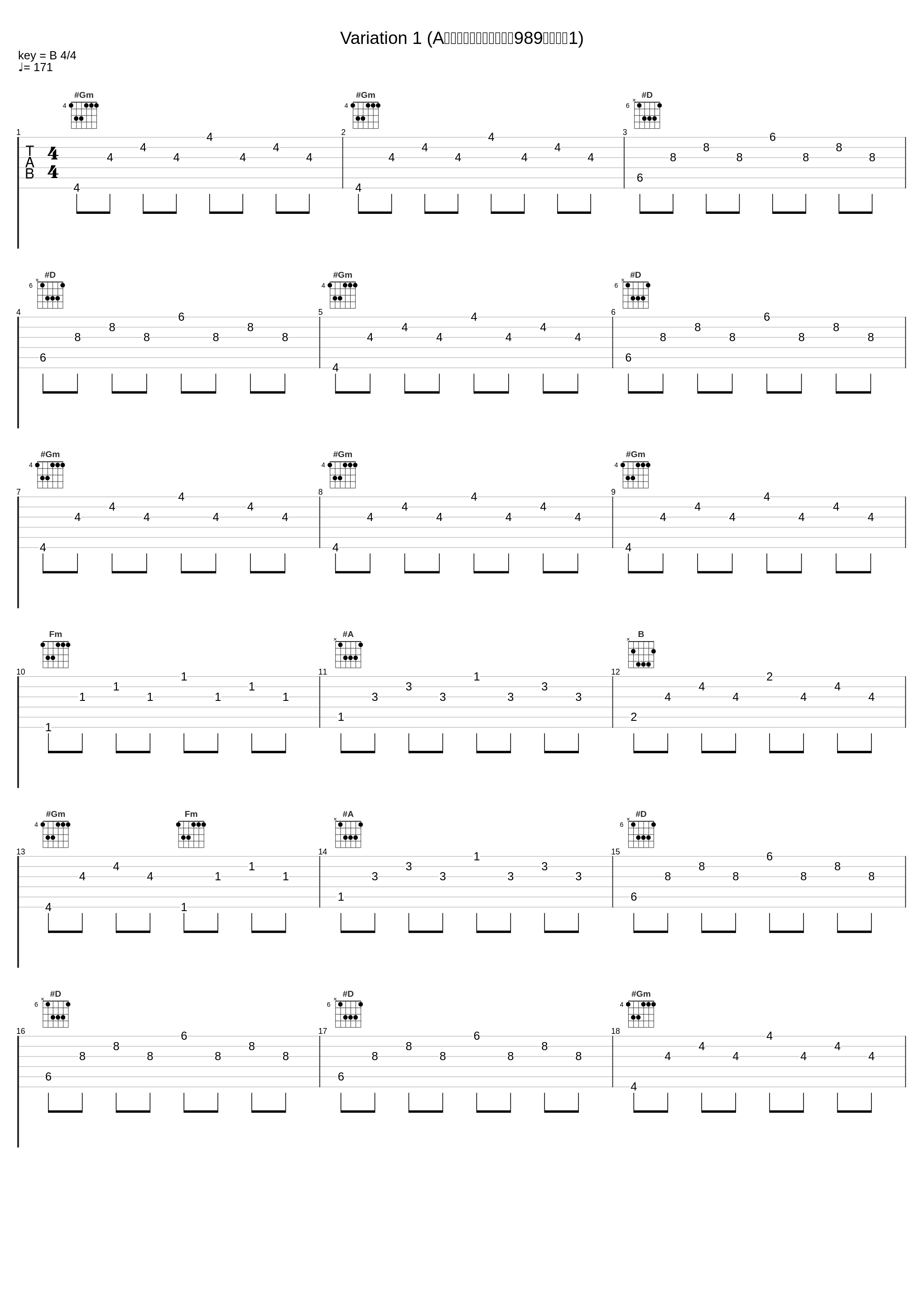 Variation 1 (A小调咏叹调修订本，作品989：变奏曲1)_Matthew Halls_1