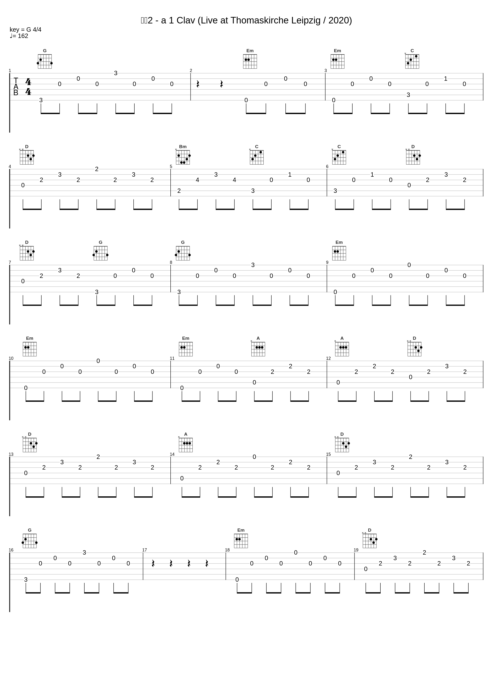 变奏2 - a 1 Clav (Live at Thomaskirche Leipzig / 2020)_郎朗_1