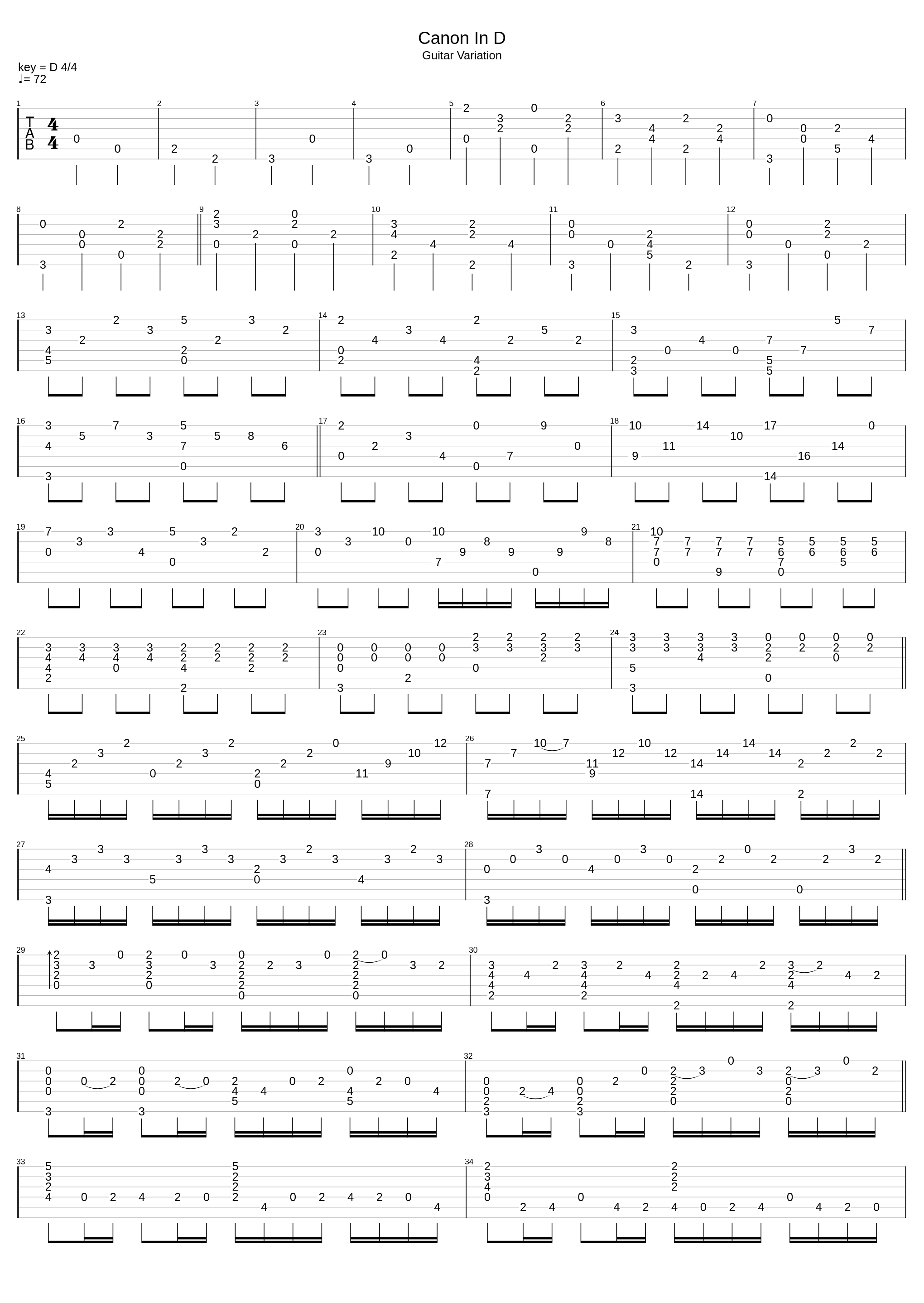 Canon In D Variation_Johann Pachelbel_1