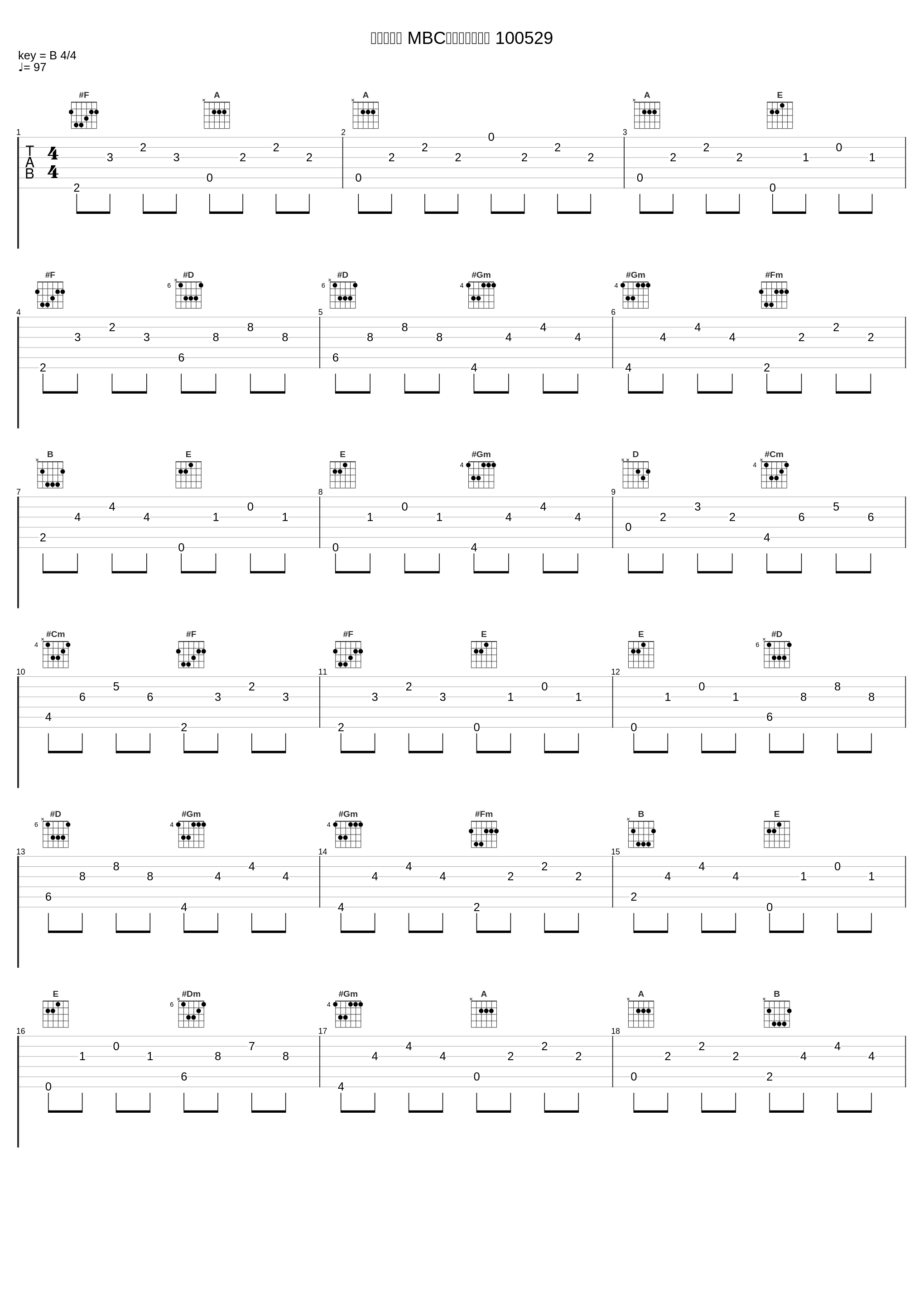 没有你不行 MBC音乐中心现场版 100529_V.O.S_1