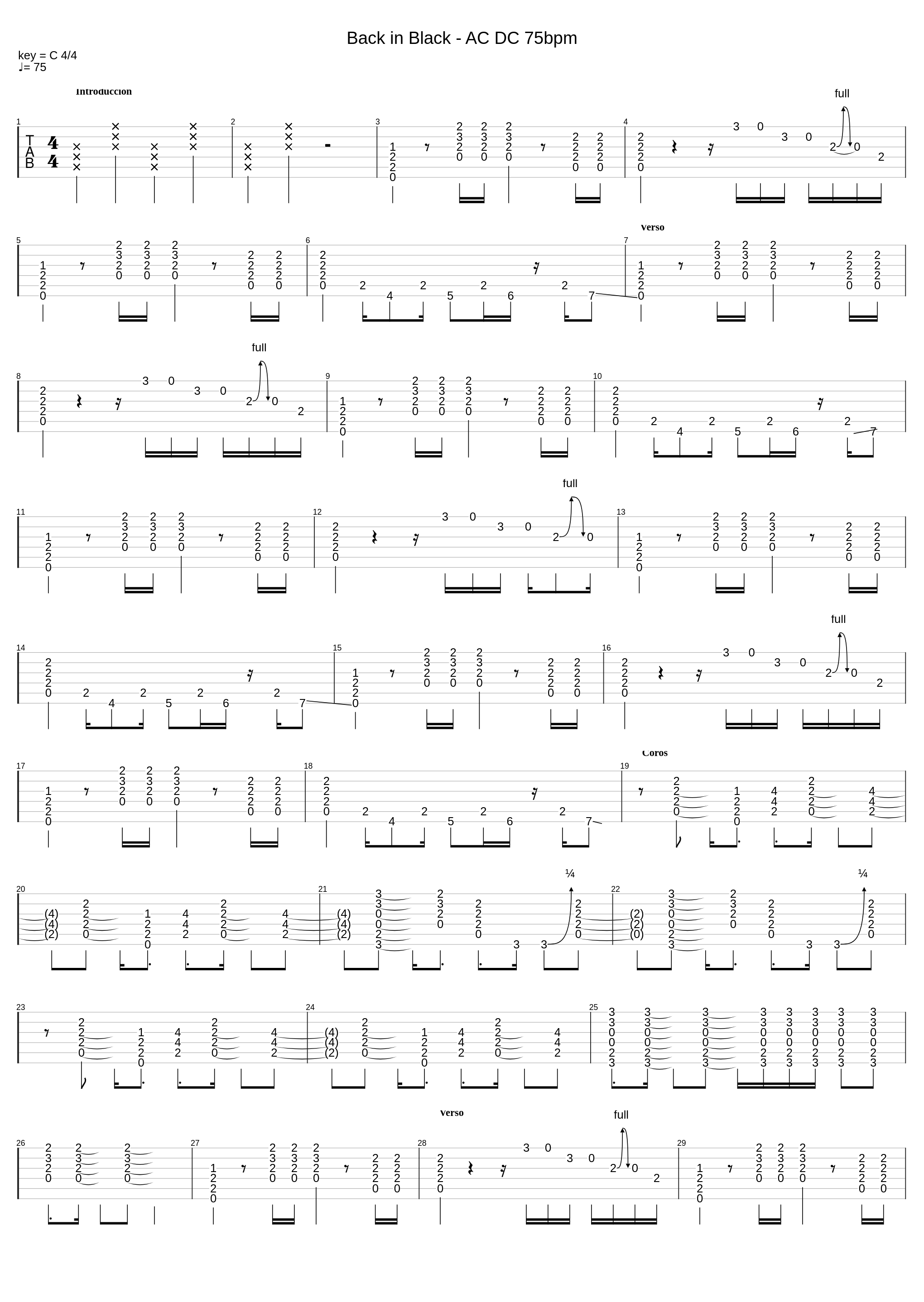 Back in Black - AC DC 75bpm_Ac Dc_1