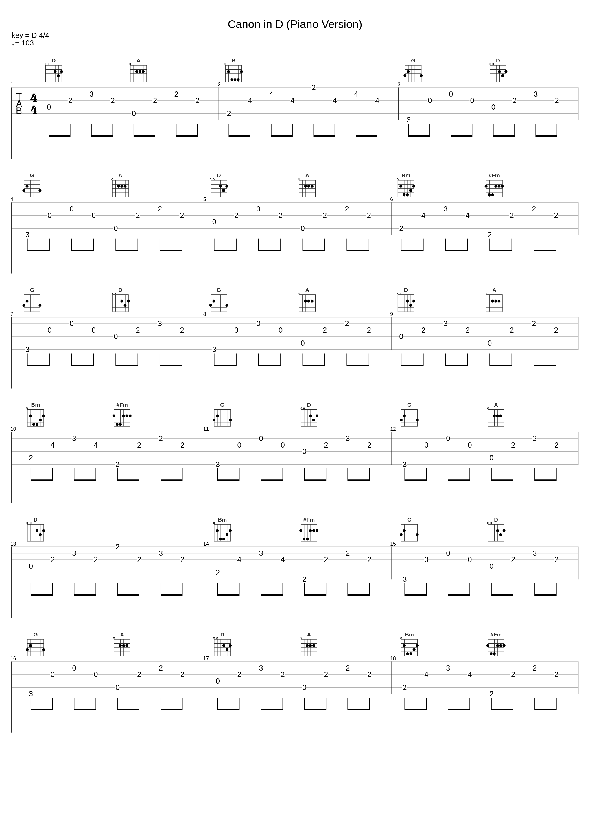 Canon in D (Piano Version)_Canon in D Ensemble_1