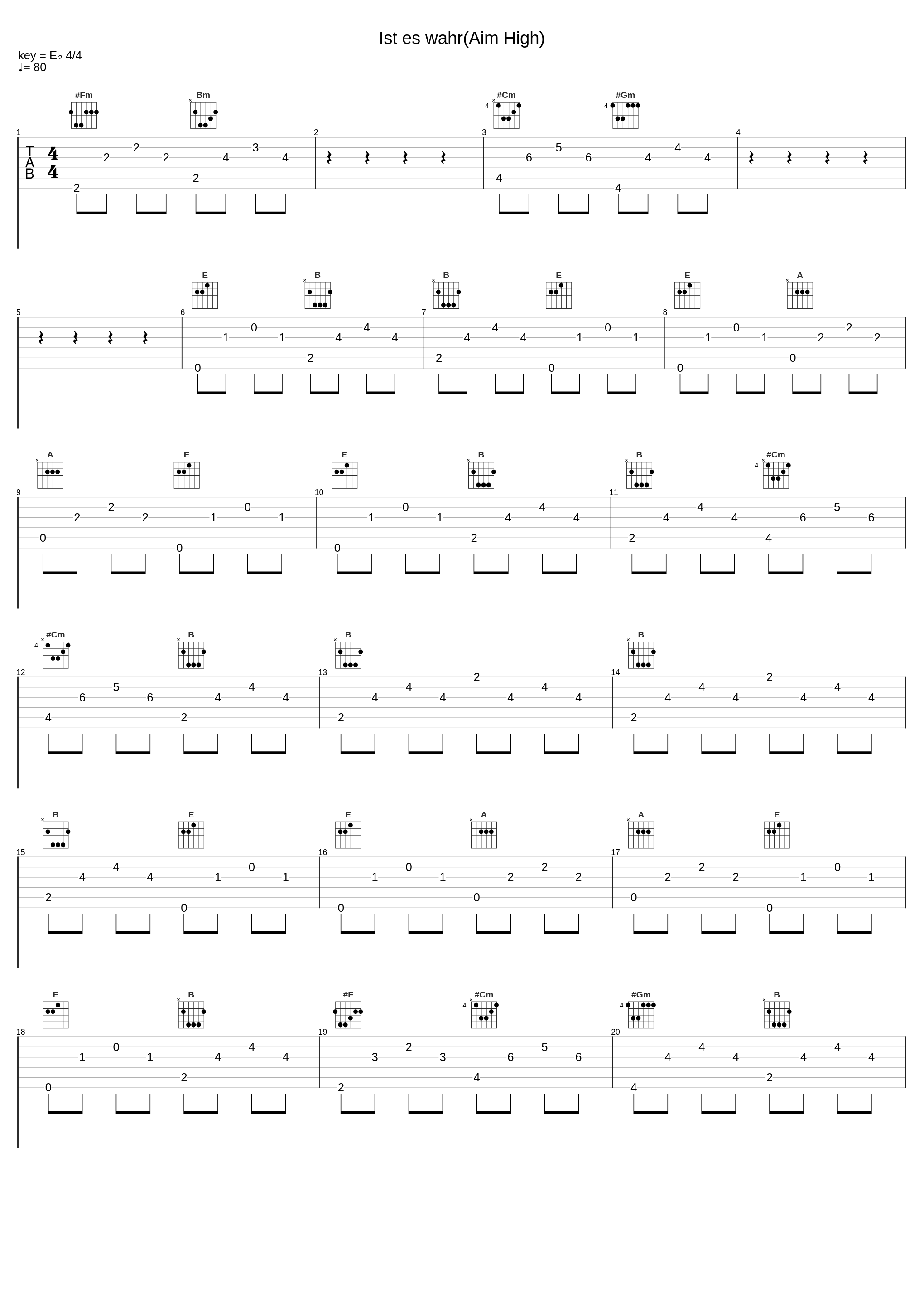 Ist es wahr(Aim High)_Söhne Mannheims_1