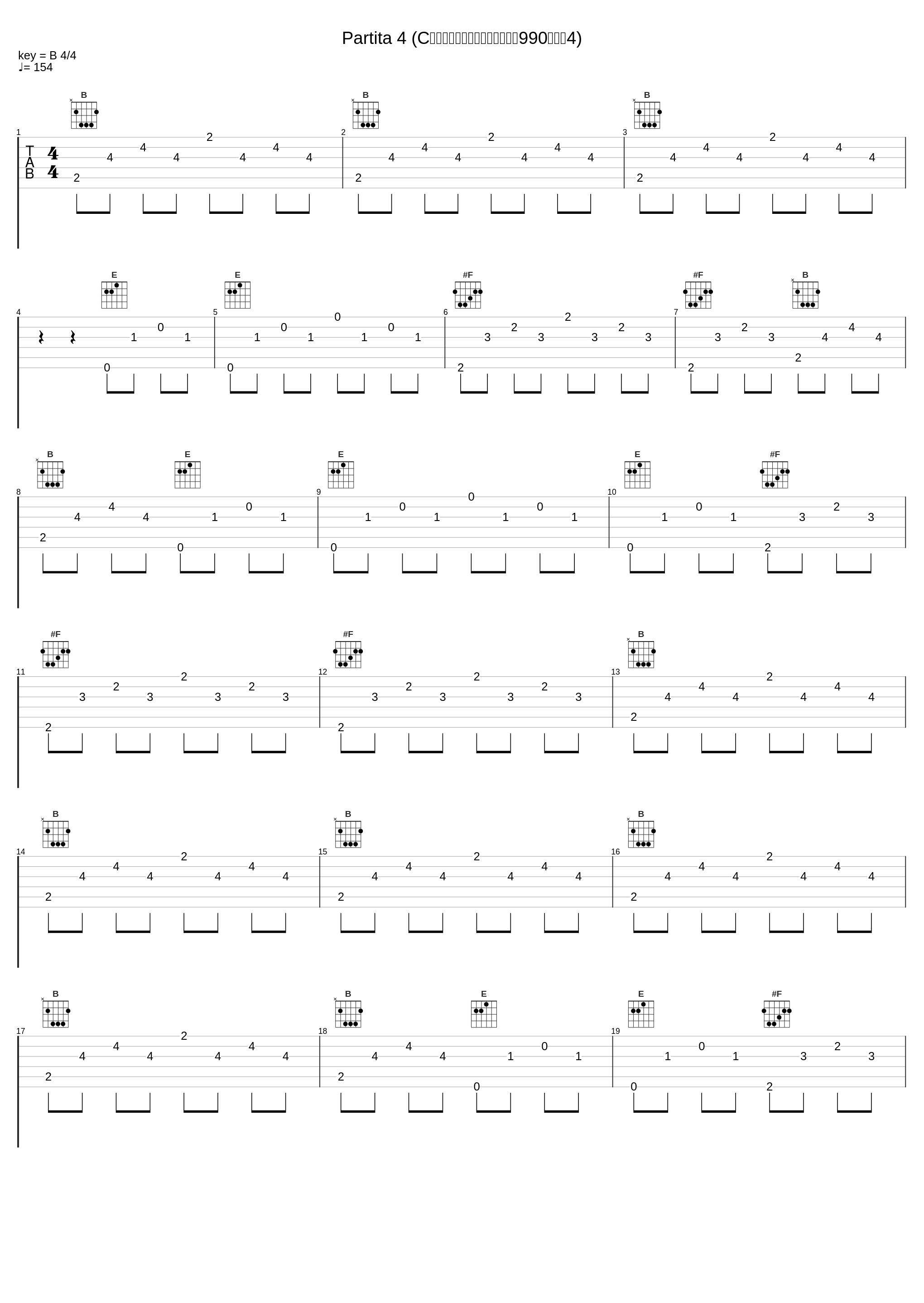 Partita 4 (C大调分裂的萨拉班德舞曲，作品990：组曲4)_Matthew Halls_1