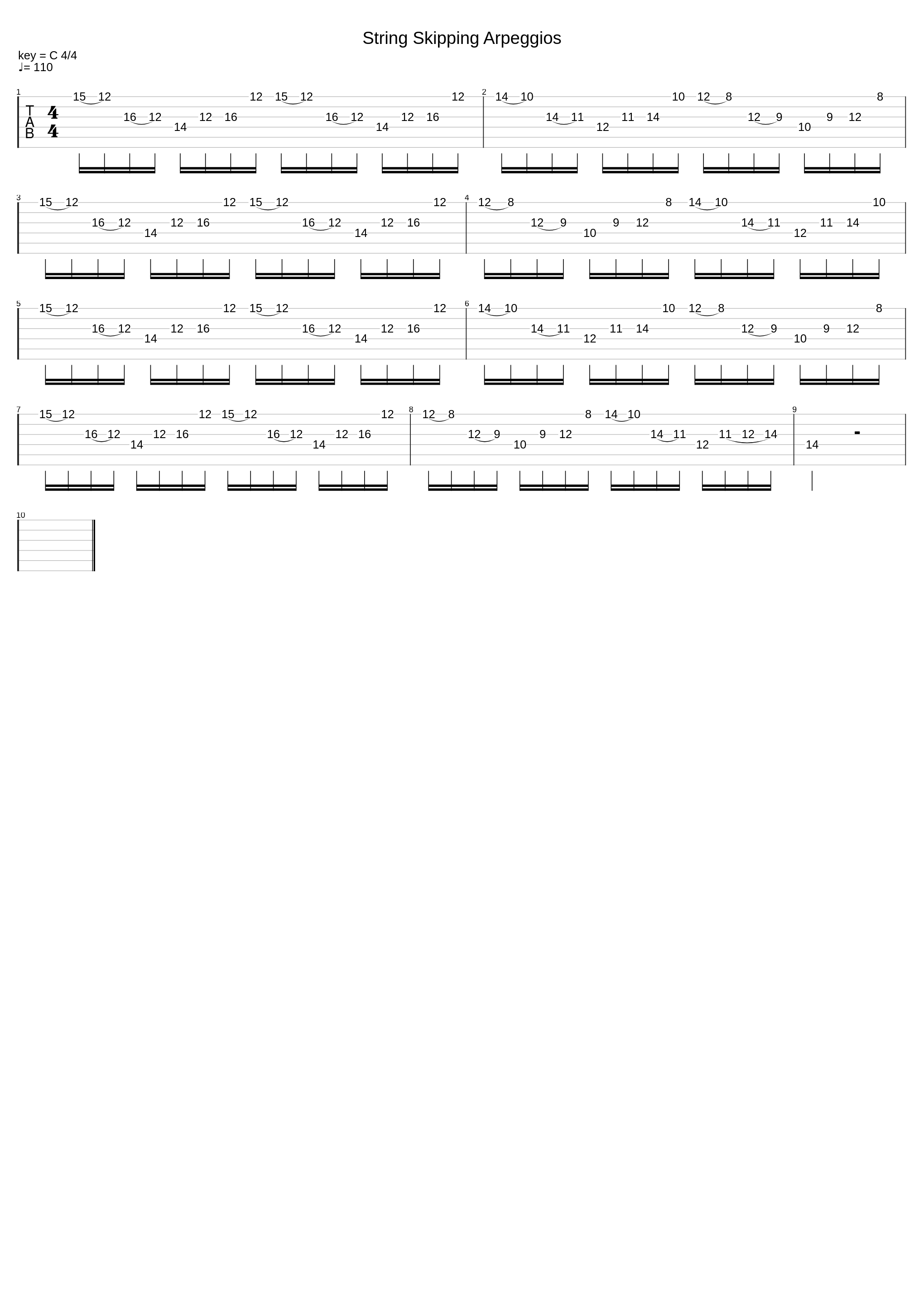 String Skipping Arpeggios_Lesson Guitar_1