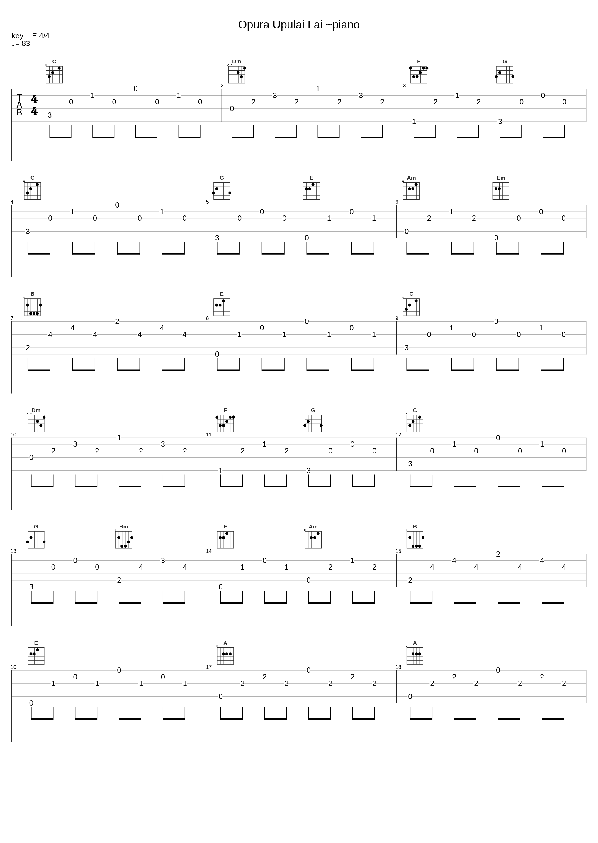 Opura Upulai Lai ~piano_S.E.N.S._1