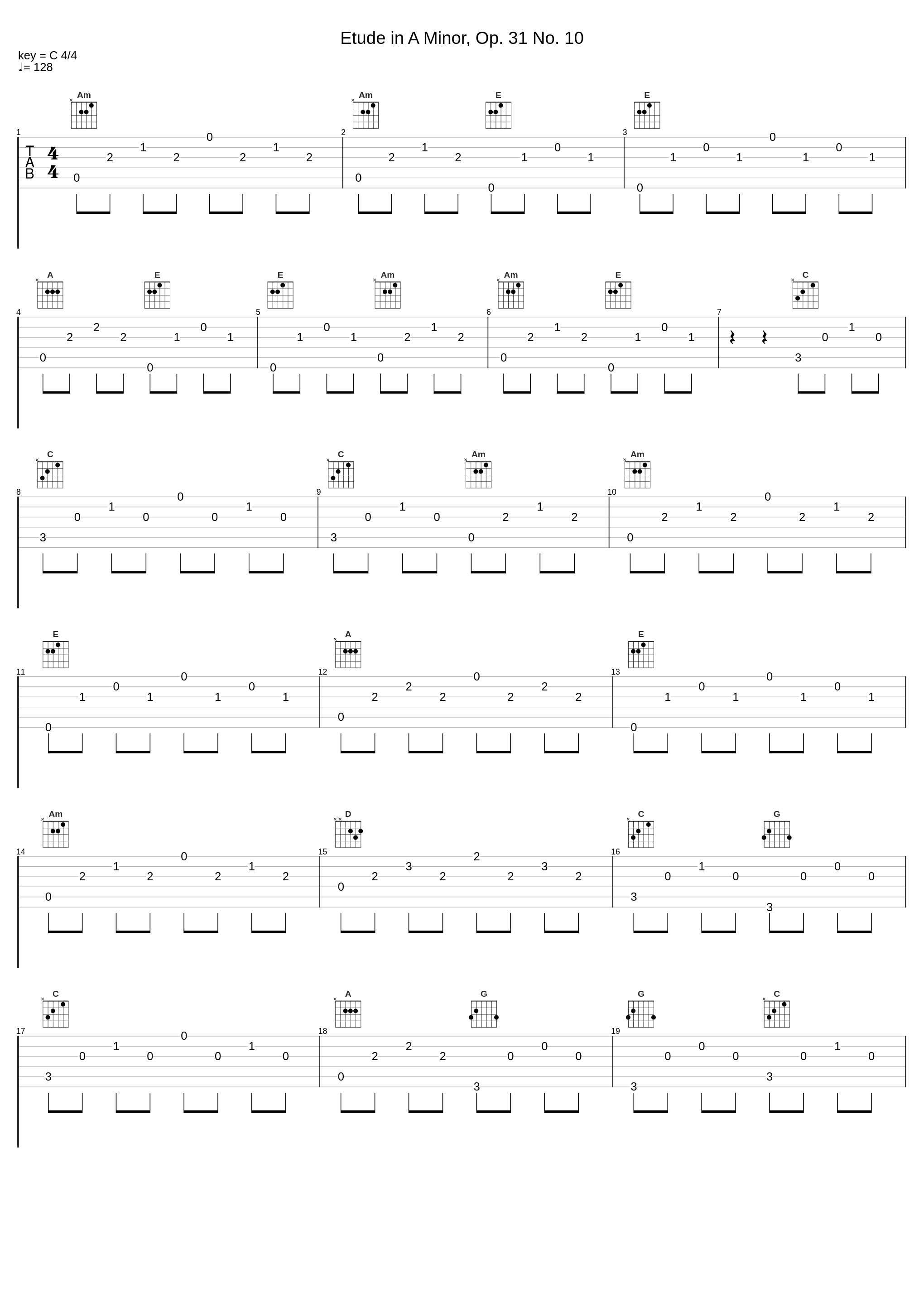 Etude in A Minor, Op. 31 No. 10_Andrés Segovia_1