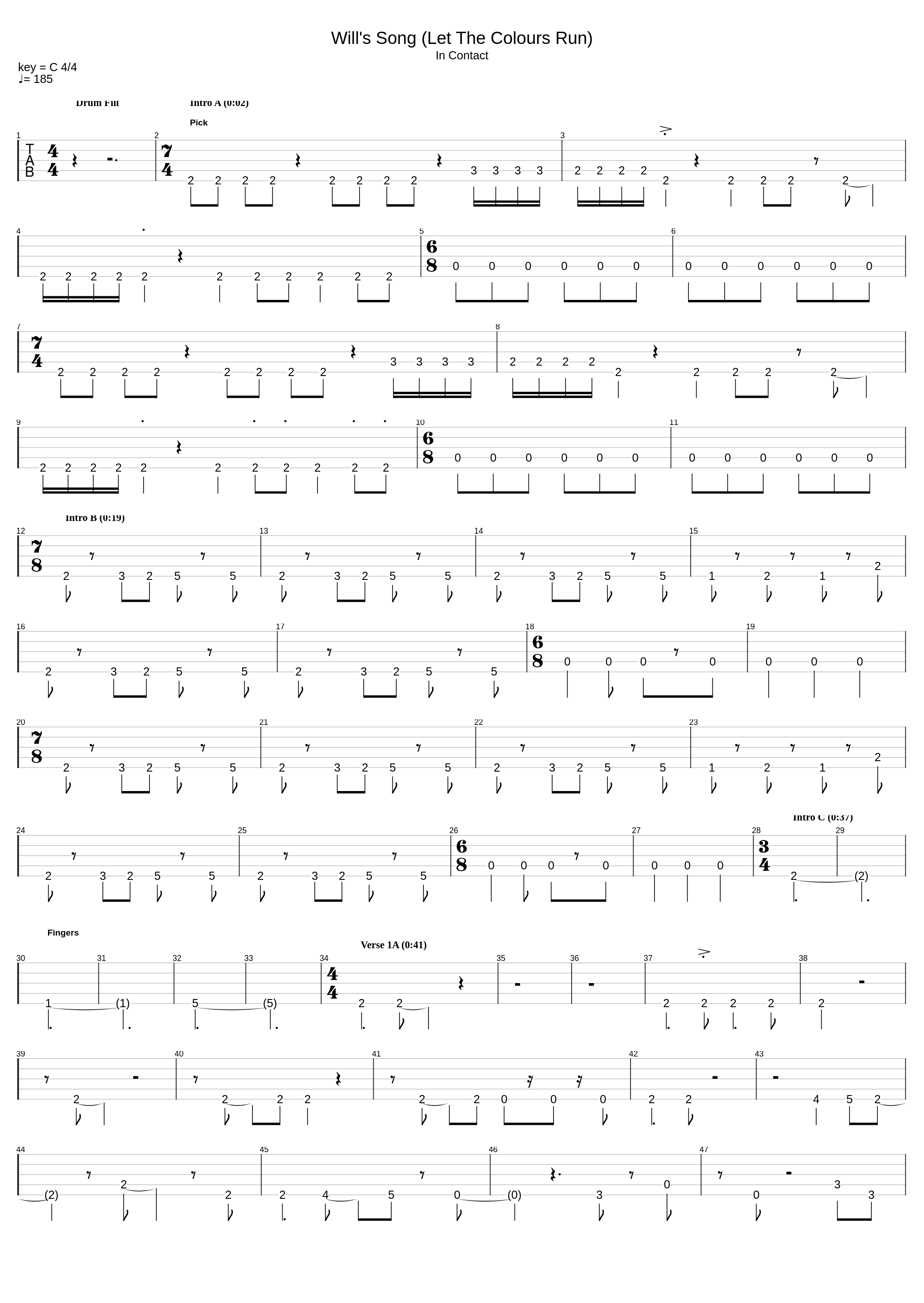 Will's Song (Let the Colors Run)_Caligula's Horse_1