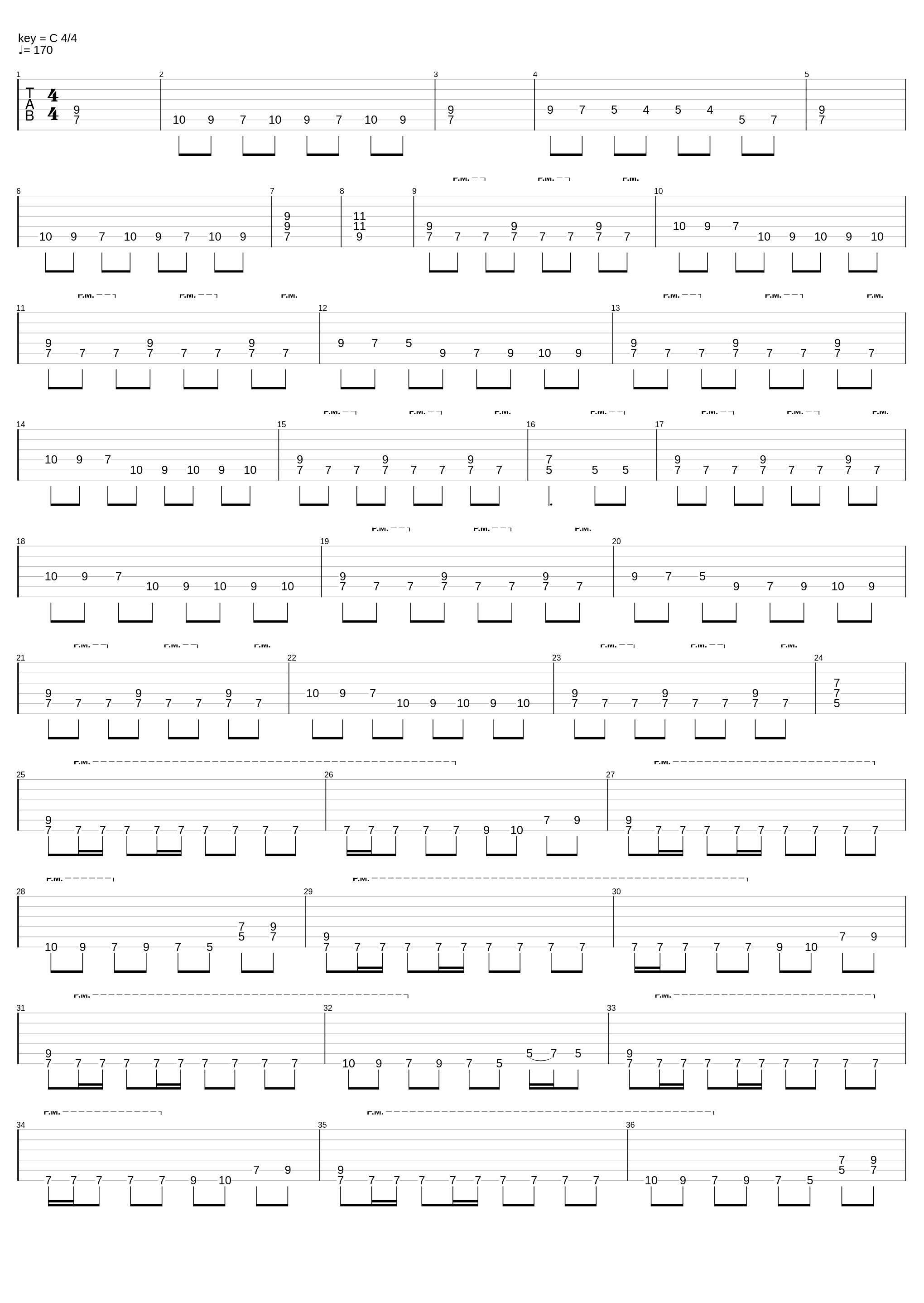 Riff (Standart Tuning)_Leviafans's Death_1